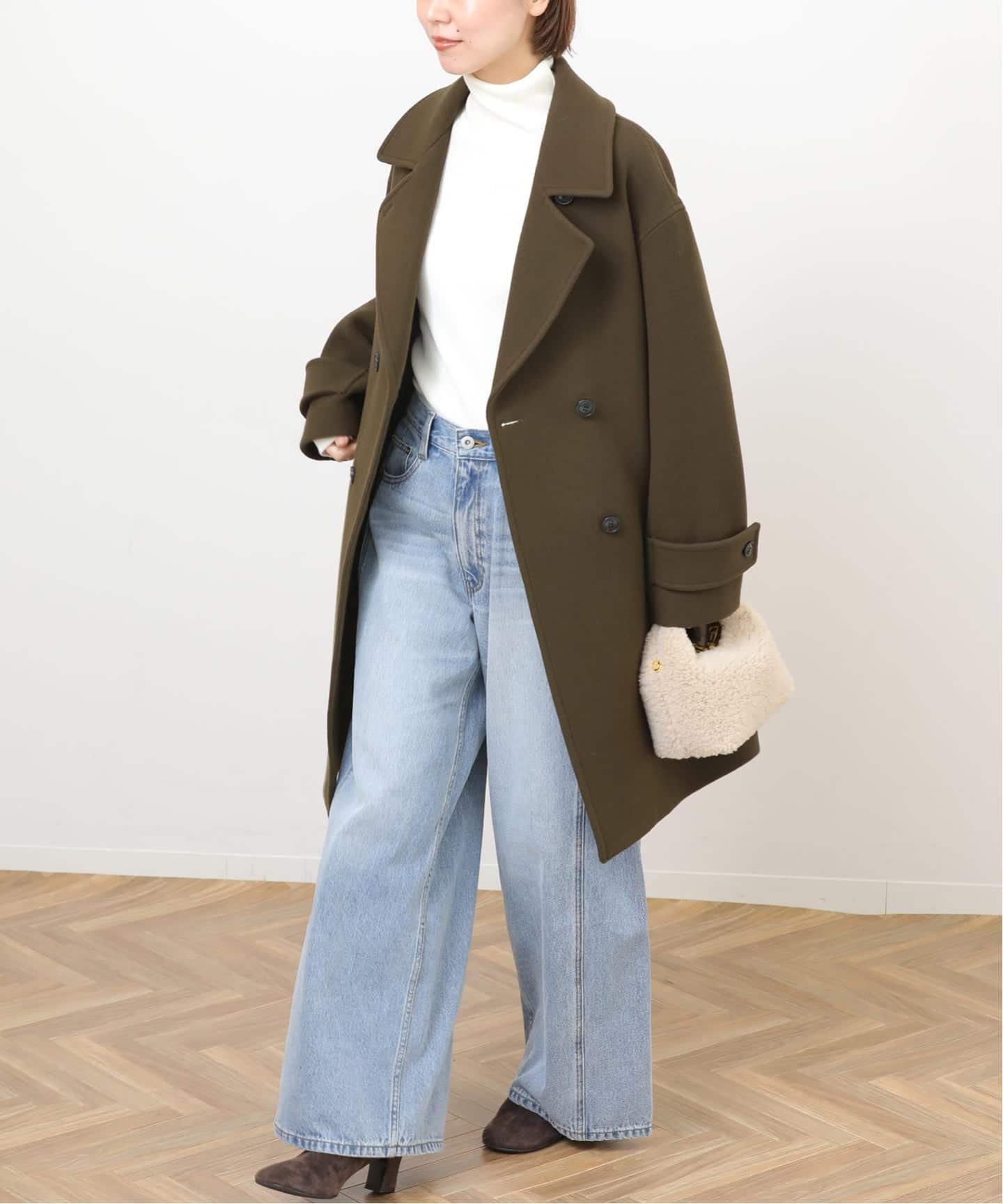 JOURNAL STANDARD relume｜《追加》ピュアラムロングコクーンコート