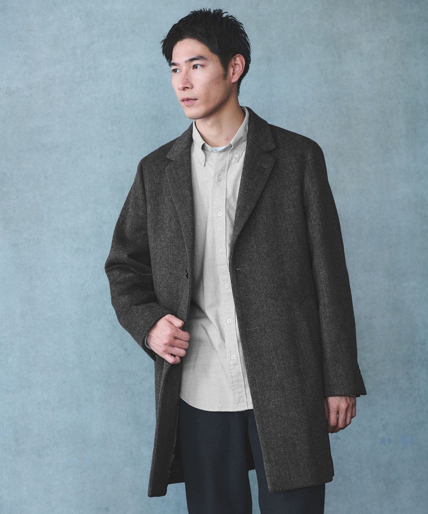 UNITED ARROWS ウール チェスターコート Mサイズ グリーンレーベル