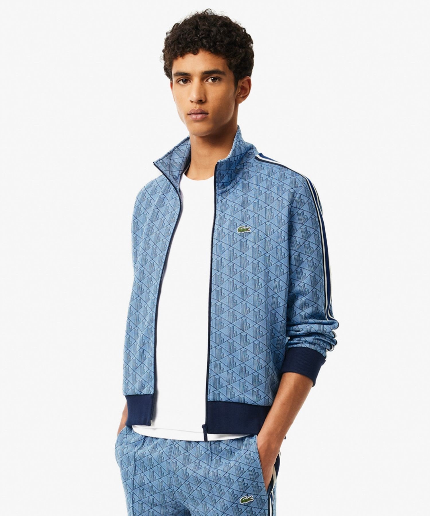 M/岩崎大昇着】LACOSTE/ラコステモノグラムトラックジャケット