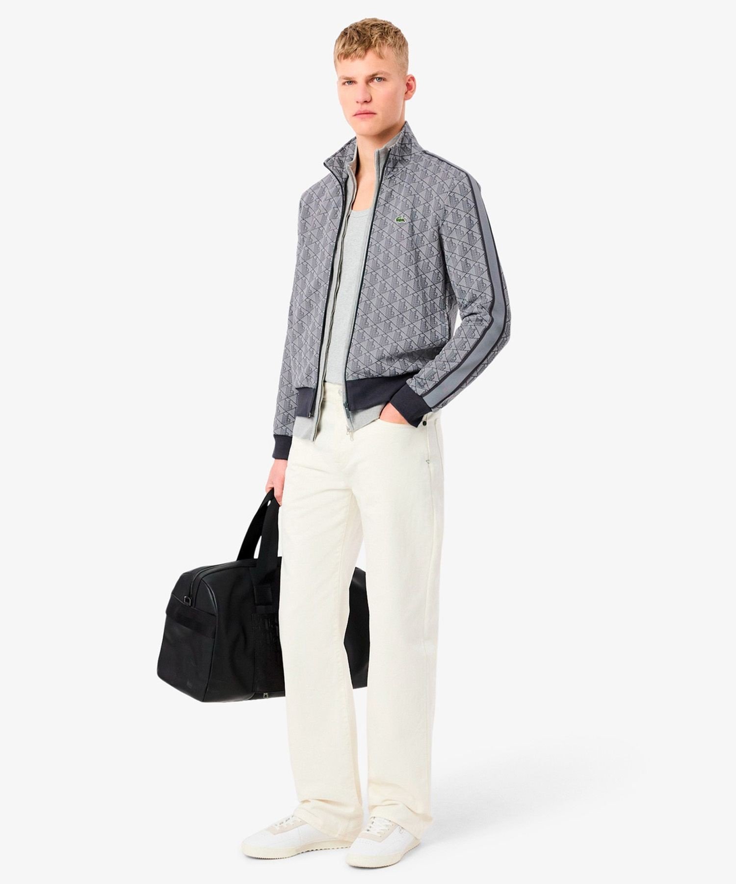 LACOSTE｜モノグラムジャカードトラックジャケット 【セットアップ対応