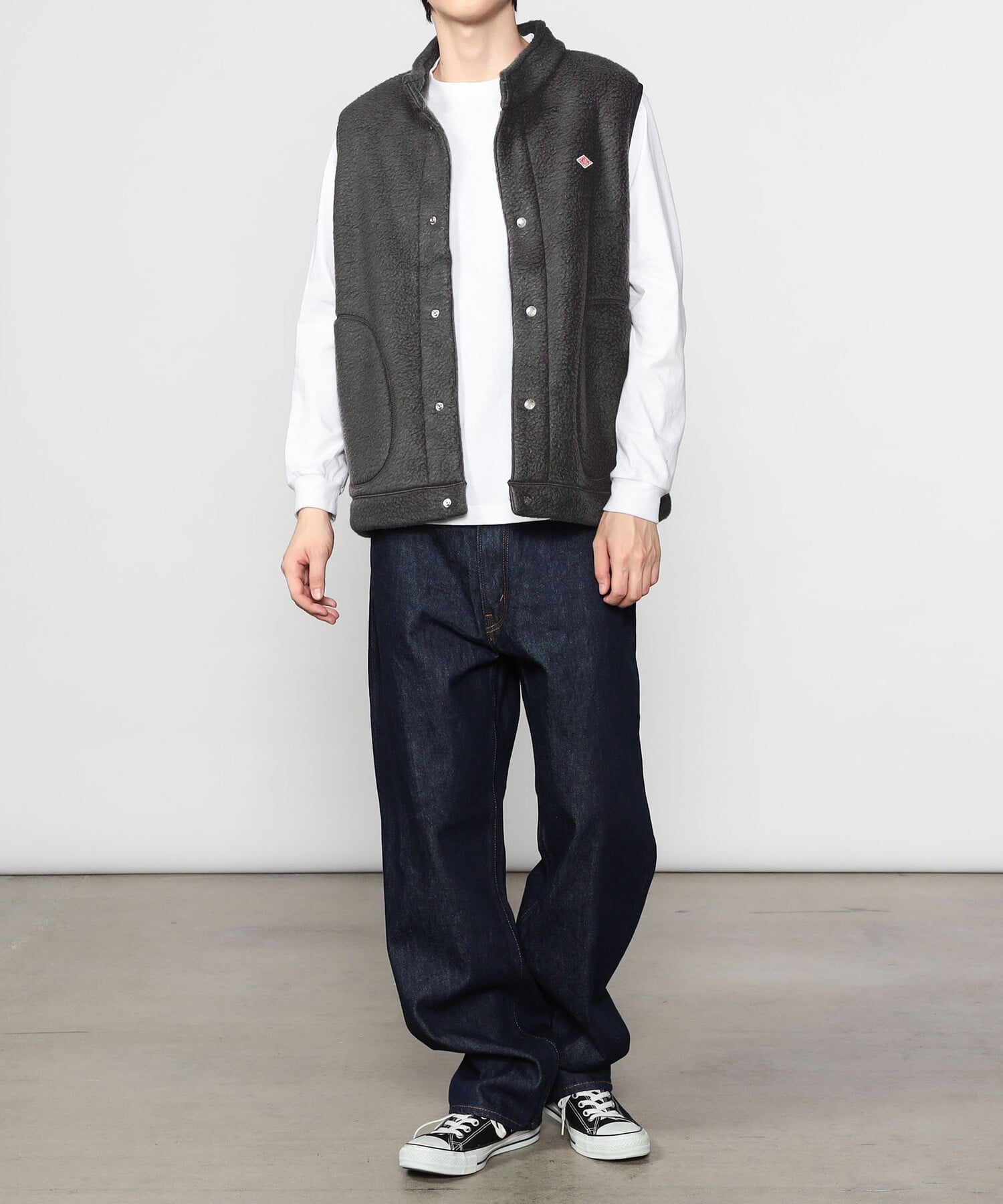 Bshop｜DANTON | ダブルフェイスボア スタンドカラーベスト MEN