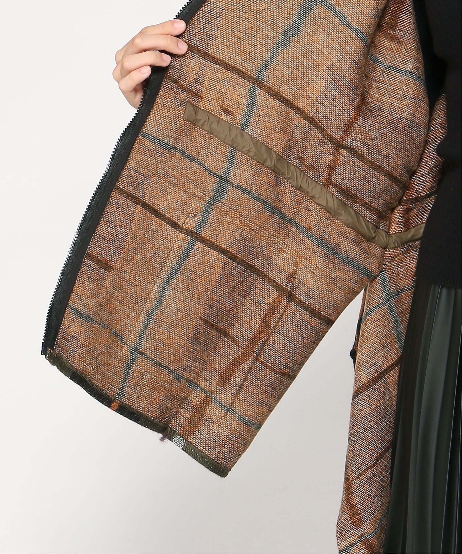 Desigual｜フード付きチェック柄ポンチョ | Rakuten Fashion(楽天