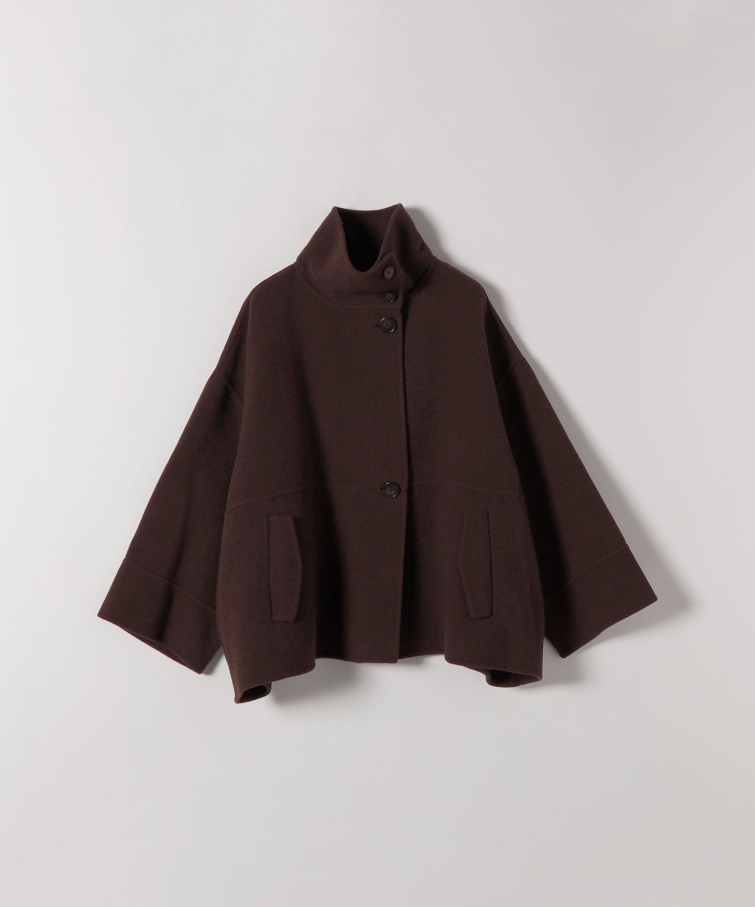 SHIPS｜【WEB限定】SHIPS any: リバー スタンドカラー ポンチョ