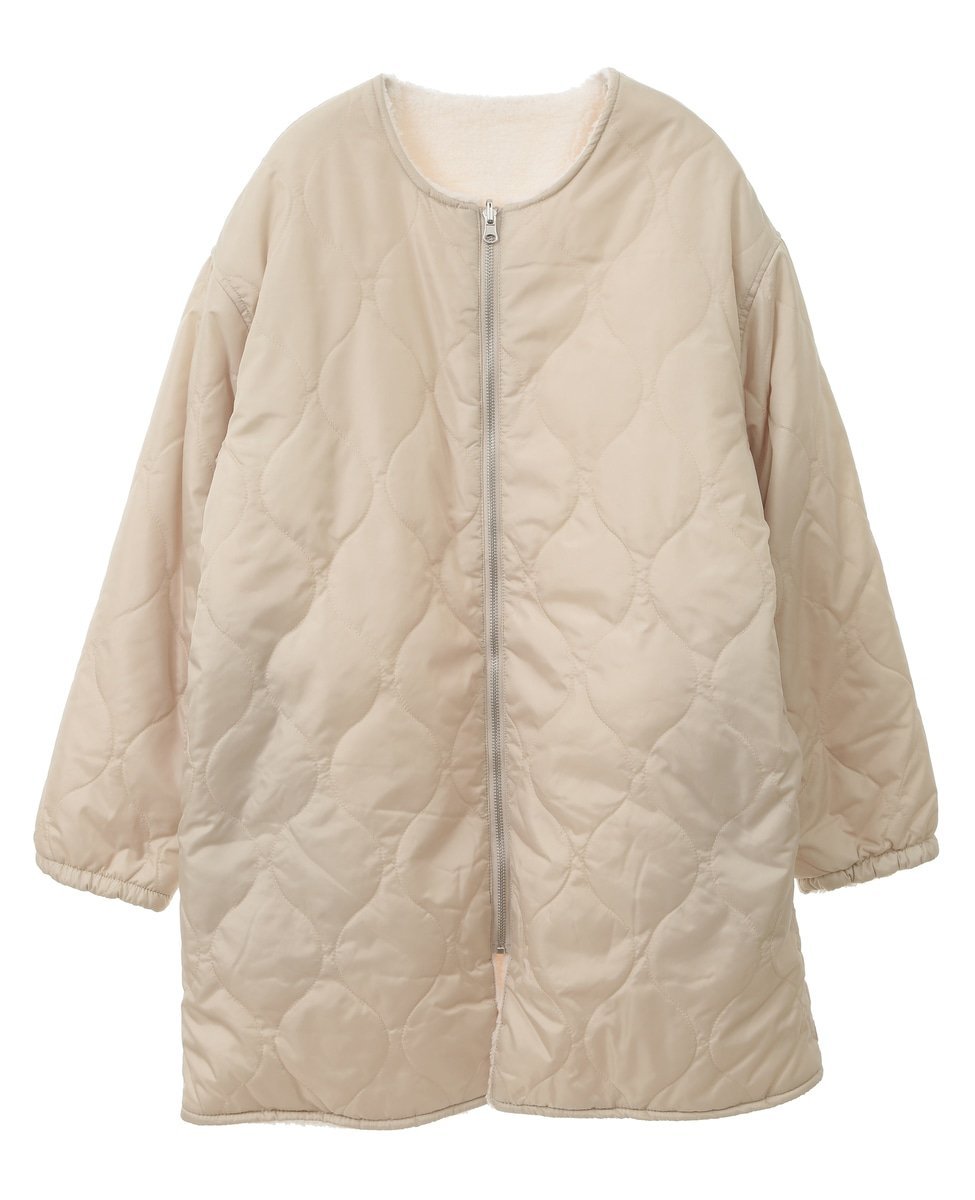 SOFFITTO｜ボア&キルティングリバーシブルコート(取り扱い店舗限定