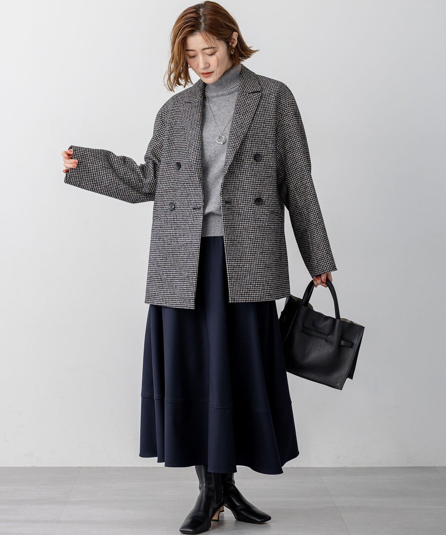 23区｜【見上愛さん着用/VERY12月号掲載】ループミックスツイード