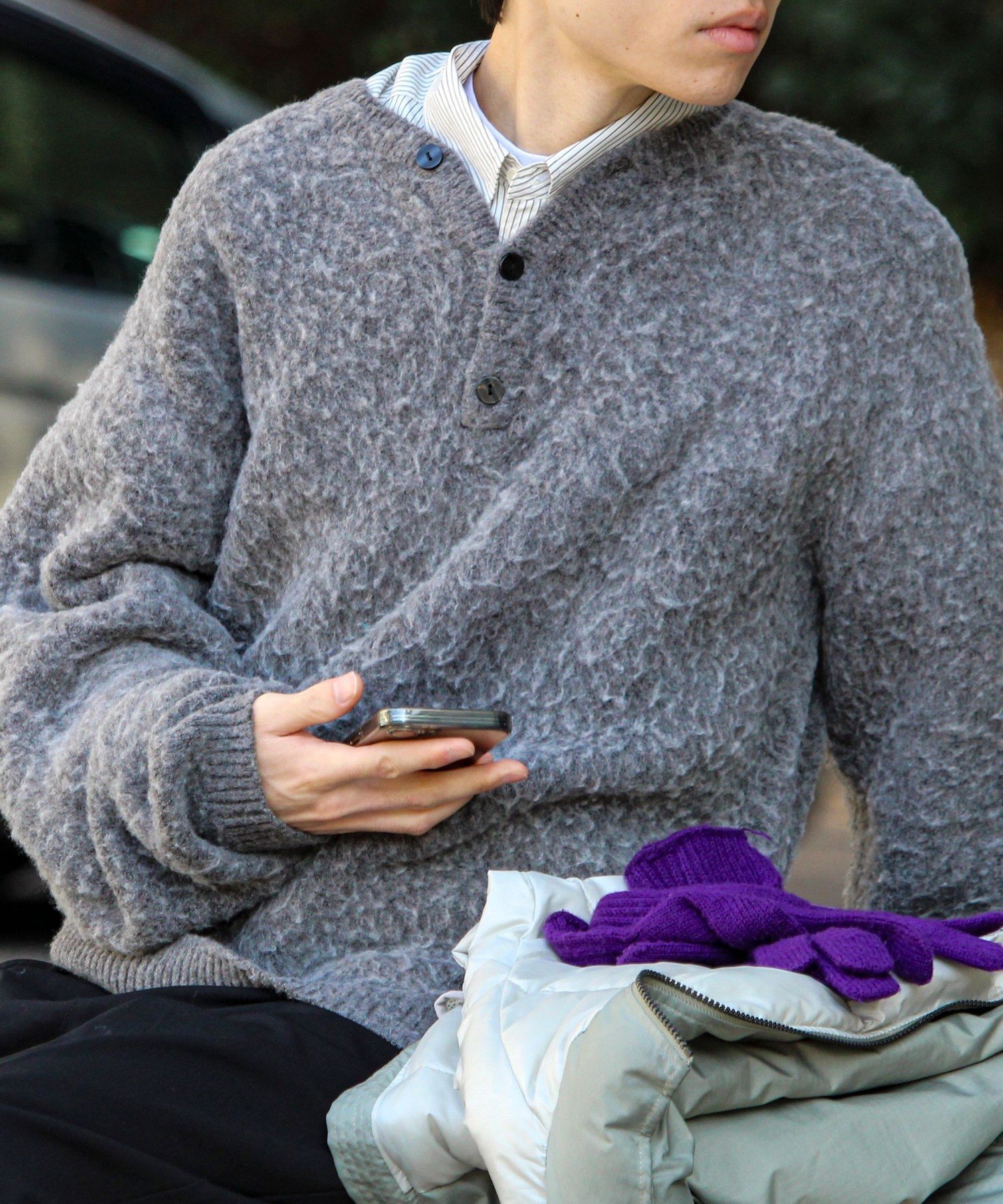 FREDY & GLOSTER｜【モヘアタッチ/ユニセックス対応】ヘンリーネック