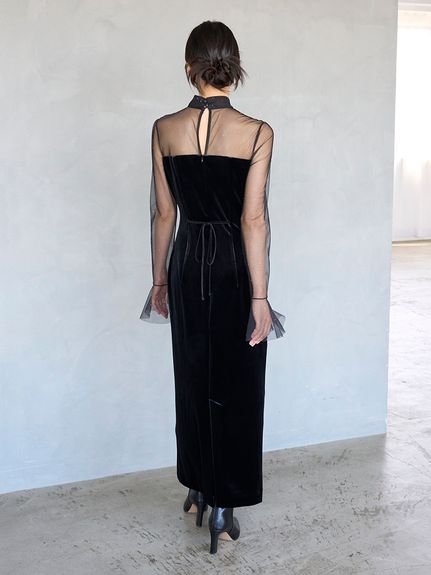 SNIDEL｜シアードッキングベロアドレス【カンヘウォン着用】 | Rakuten