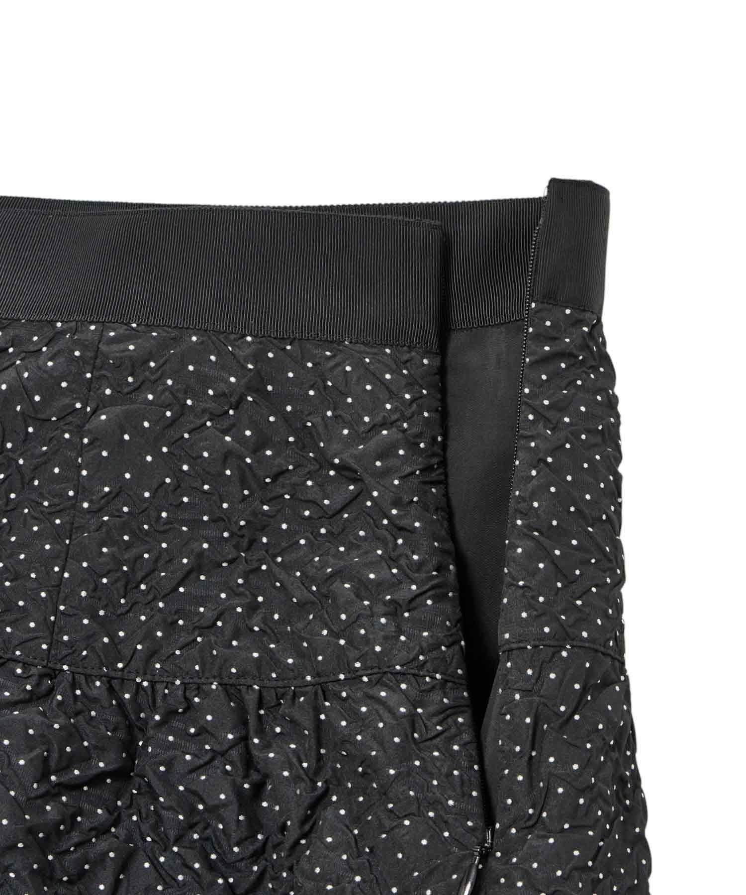 ANAYI｜ドットジャガードヨークギャザーフレアスカート | Rakuten