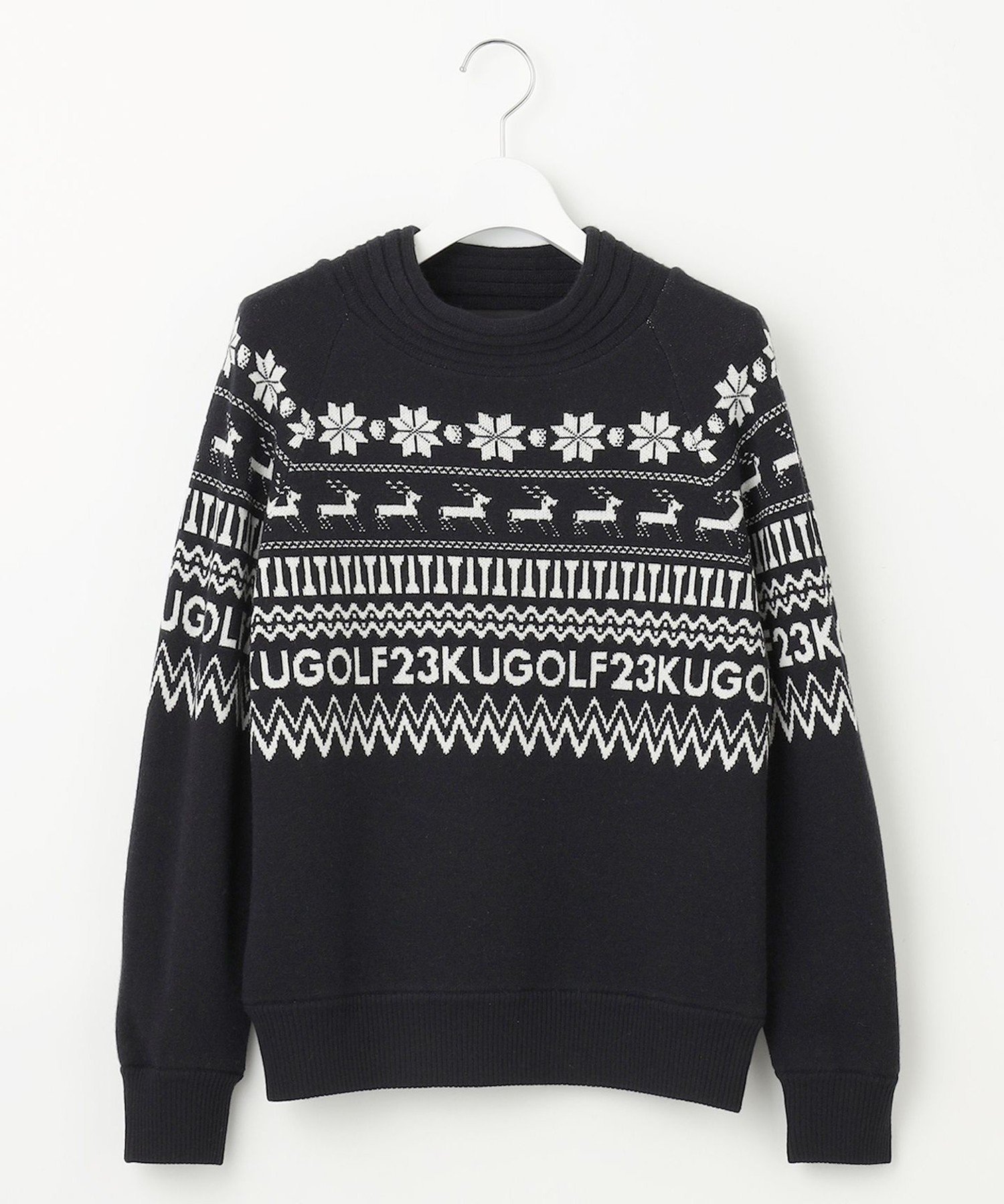 23区GOLF｜【WOMEN】【ウォッシャブル】ノルディック柄裏付き ニット
