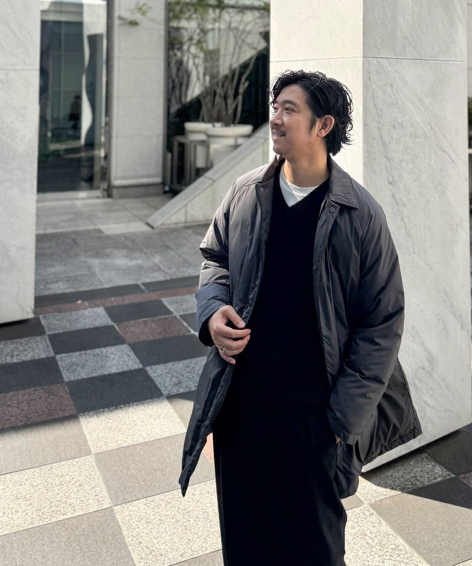 NOLLEY'S｜【TAION/タイオン】別注ダウンステンカラーコート 25AW