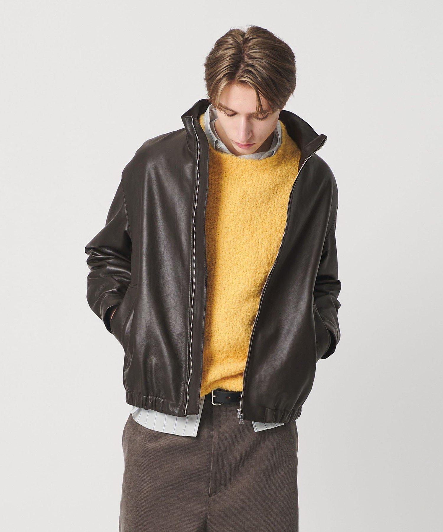 BEAUTY&YOUTH UNITED ARROWS｜セミベジタブル シープ レザー ブルゾン