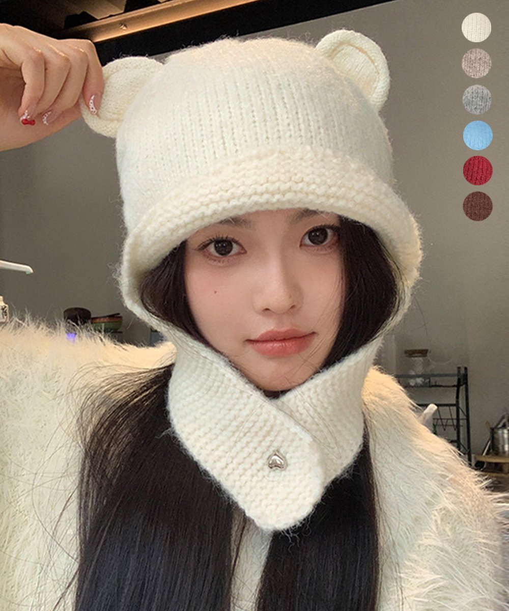 miniministore｜くま耳ニット帽 レディース 韓国風 | Rakuten Fashion