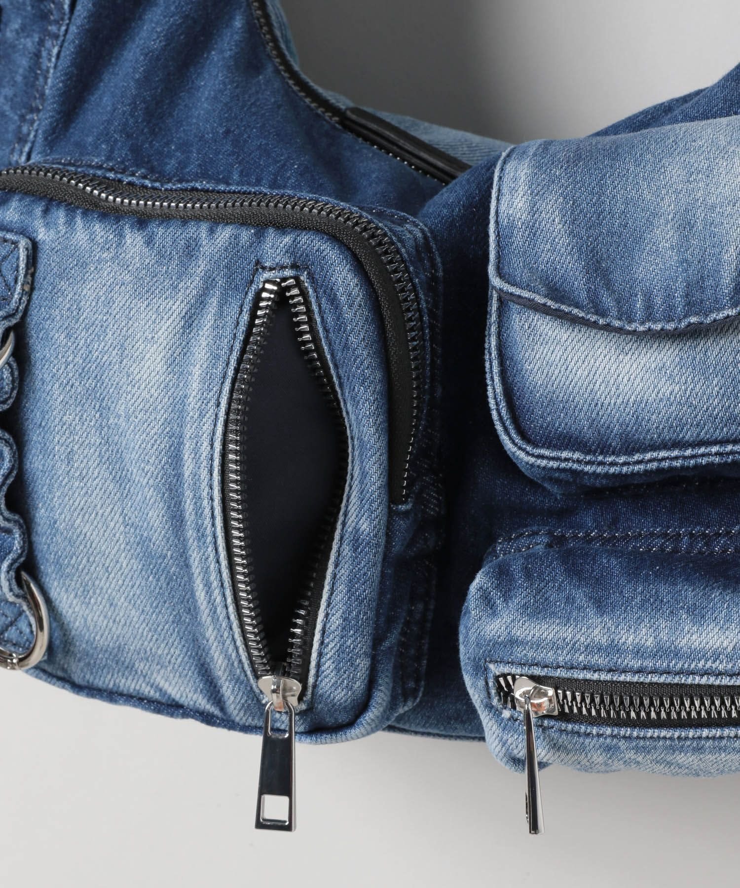 JEANASIS｜マルチポケットデニムワンショルダー | Rakuten Fashion