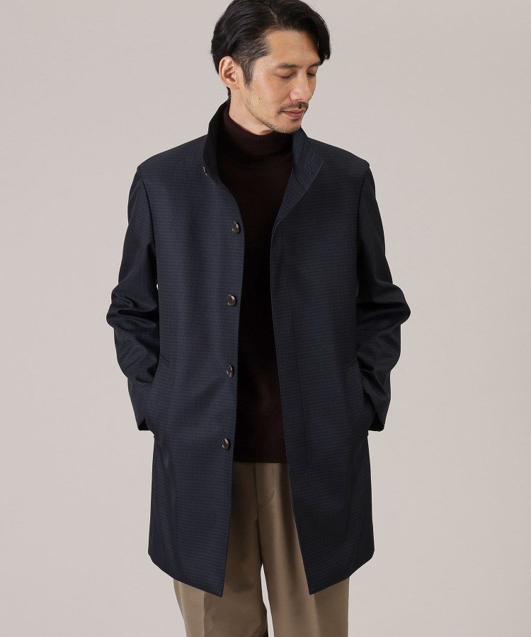 TAKEO KIKUCHI｜【ダウンライナー付】メランジ スタンドカラー コート