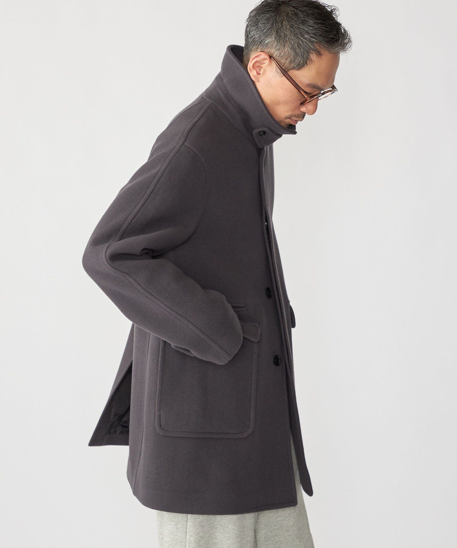 SHIPS｜SHIPS: S140 ウールシルク ステンカラー コート | Rakuten