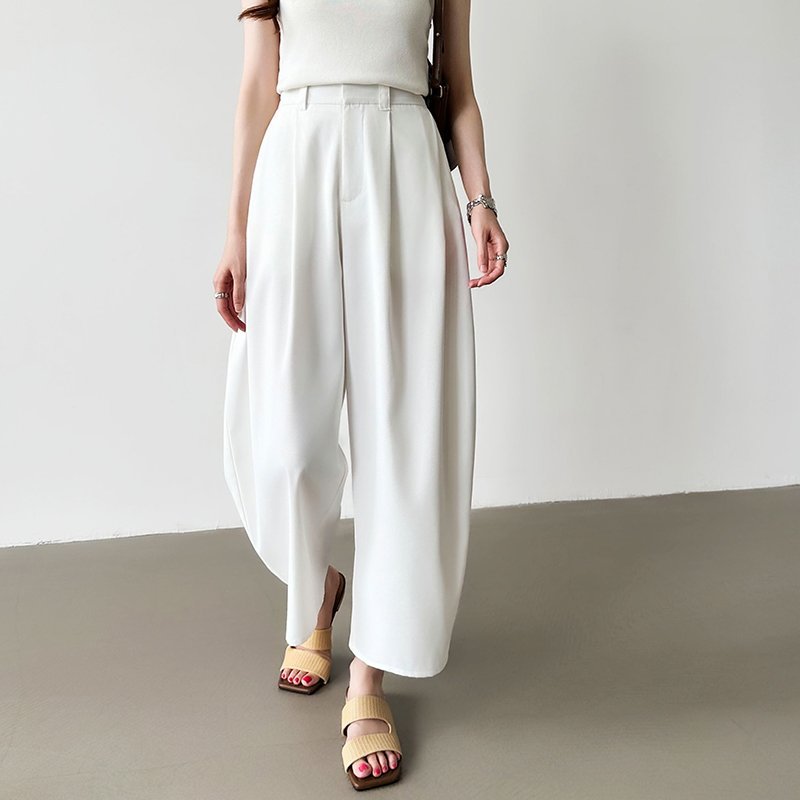 COCOMOMO｜カーブパンツ バレルレッグパンツ ワイドパンツ オフィス