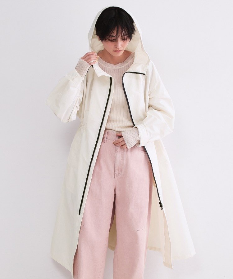 OPAQUE.CLIP｜撥水フードZIPロングコート【洗濯機OK】 | Rakuten