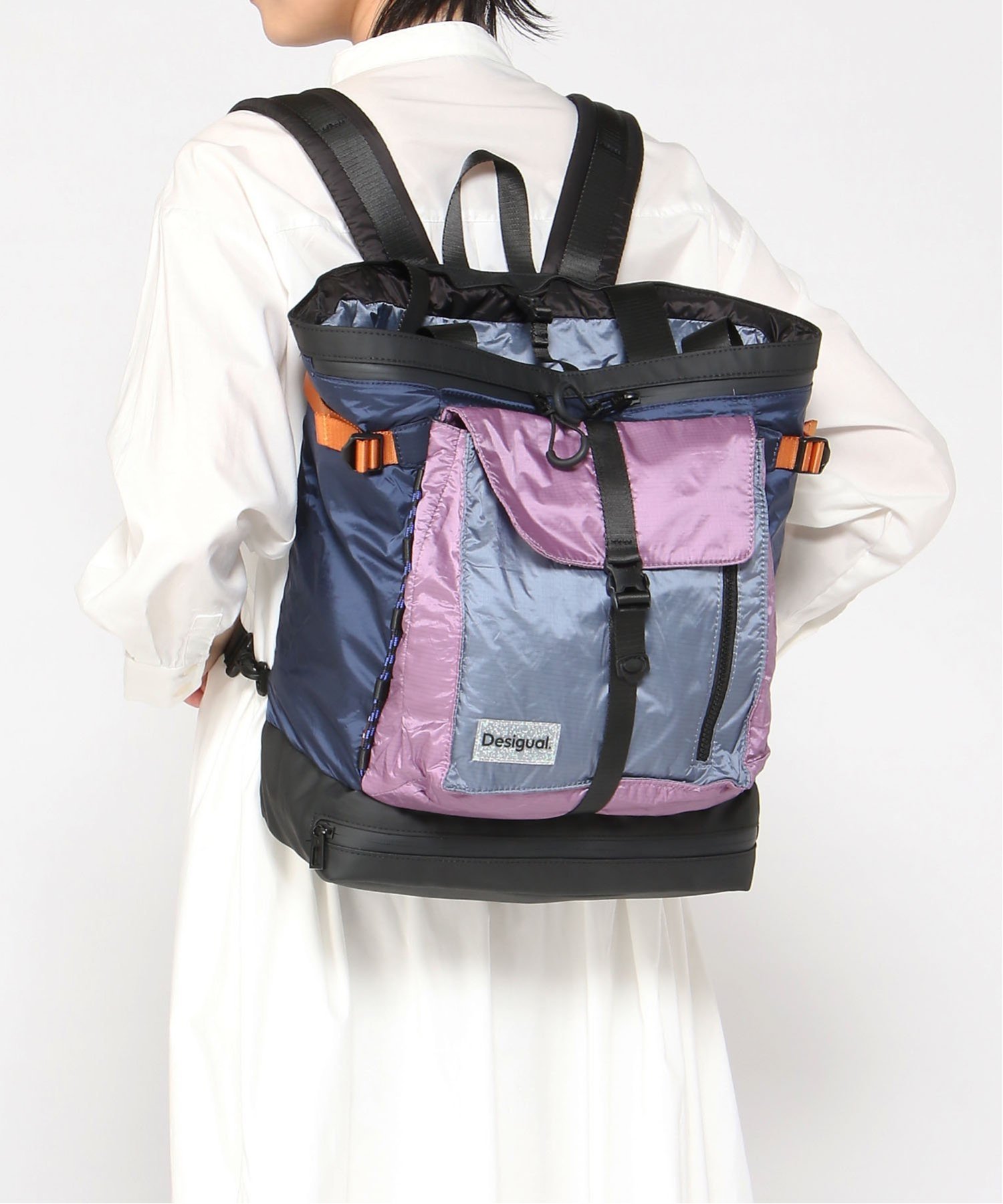 Desigual｜大型ナイロントートリュックサック バックパック | Rakuten