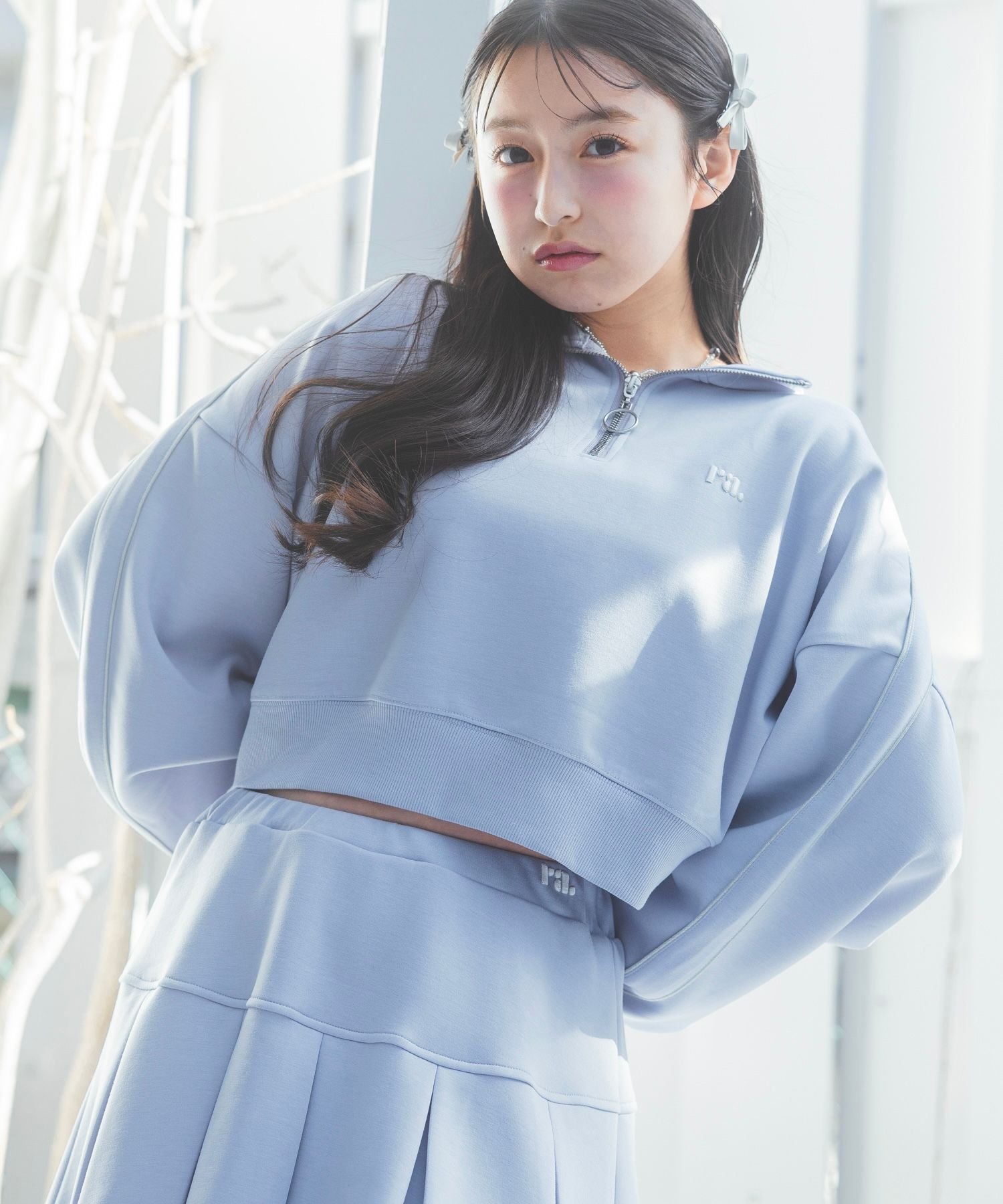 repipi armario｜ハーフZIPショートフーディ | Rakuten Fashion(楽天