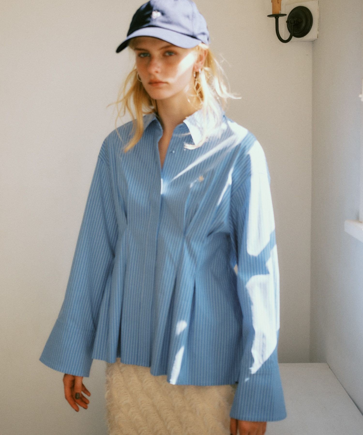 VIS｜【POLOBCS】VIS別注ウエストタックフレアシャツ | Rakuten