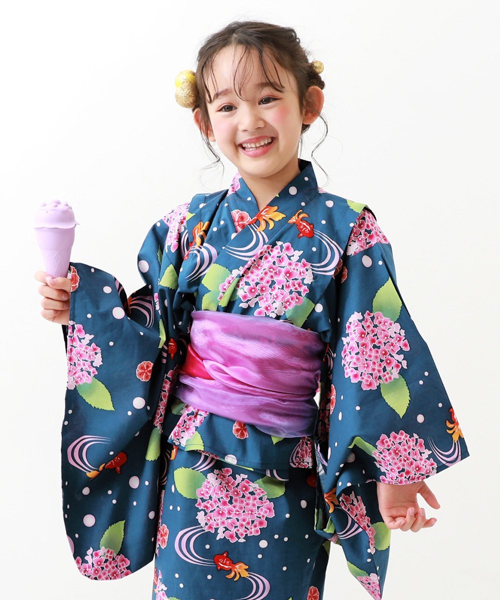 devirock｜ワンピースにもなる セパレート浴衣 帯2本セット 浴衣