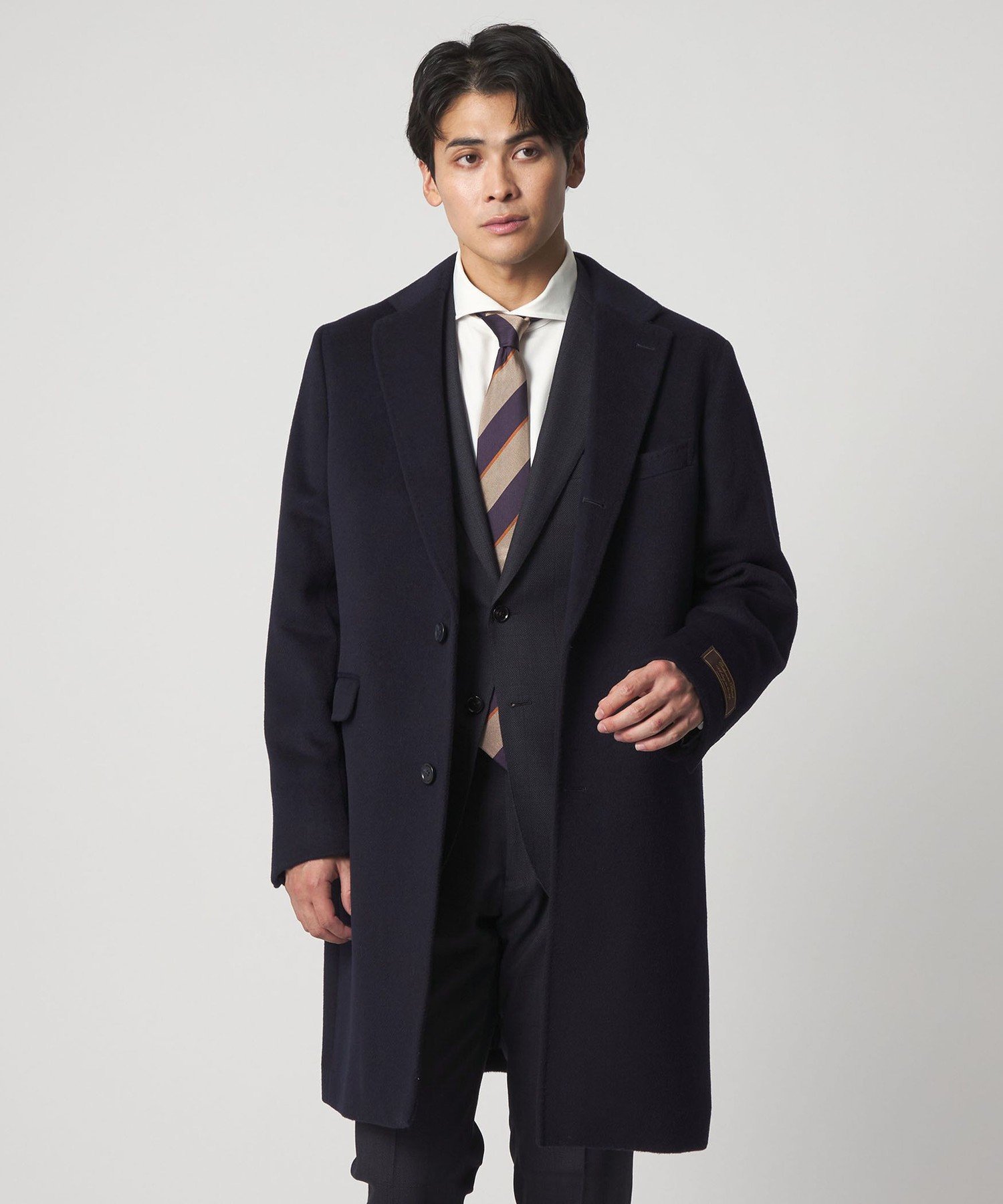 UNITED ARROWS LTD. OUTLET｜カシミヤブレンド ネイビー チェスター