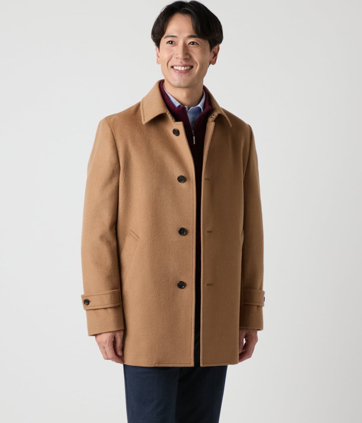 NEWYORKER｜カシミヤ混 ショートビーバー シングルコート | Rakuten