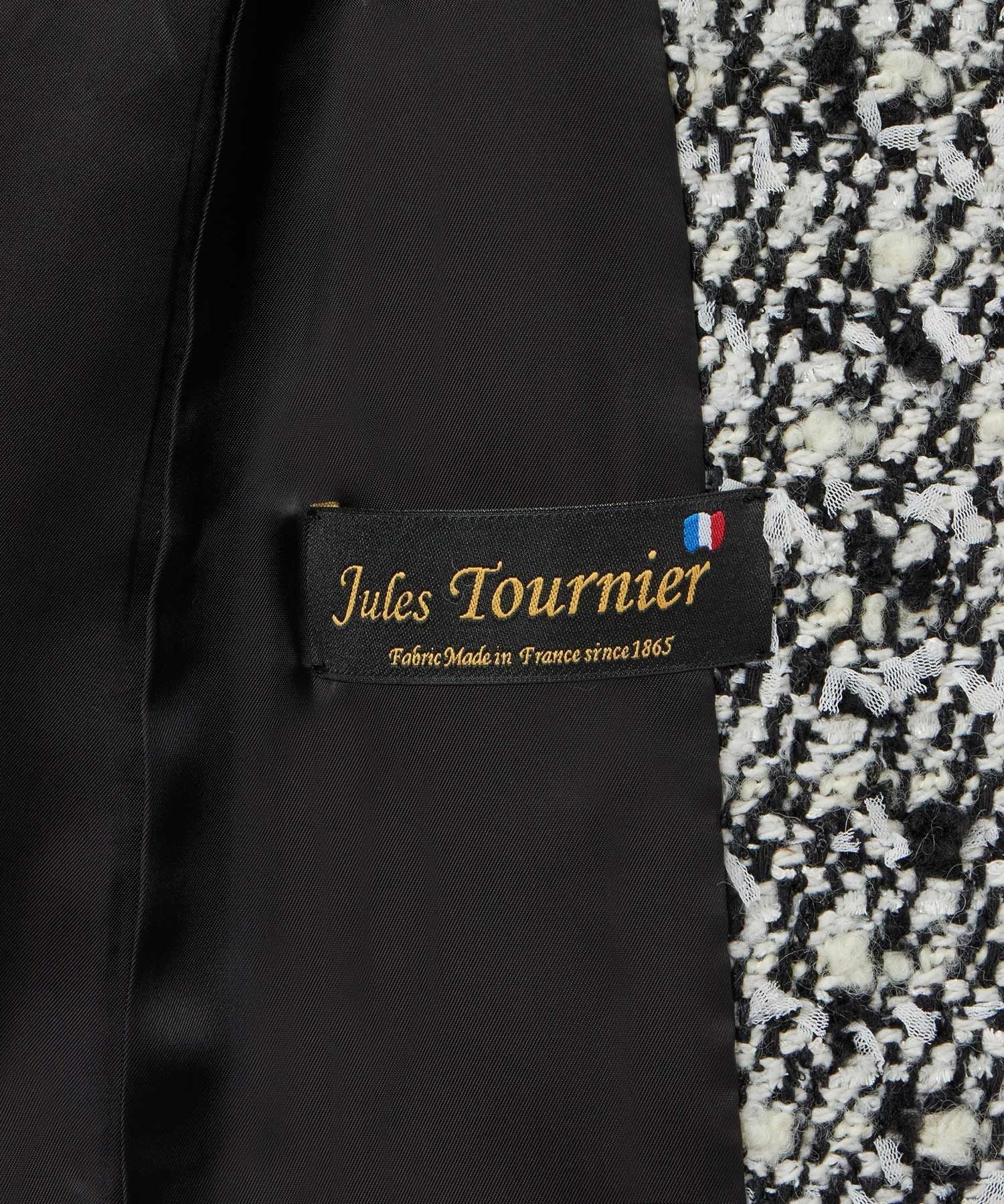 ANAYI｜【セットアップ対応商品】モノトーンリボンツイードコート