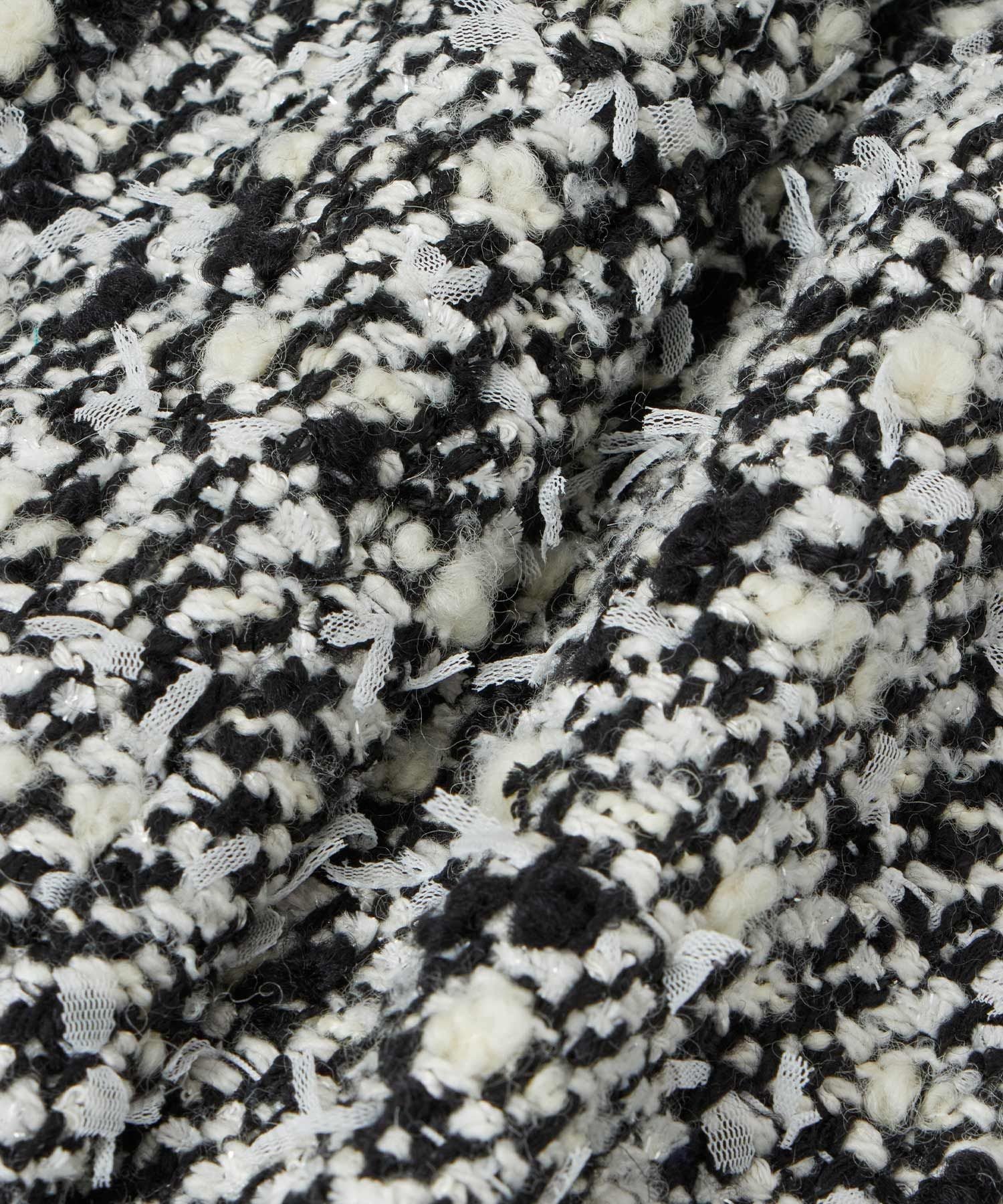 ANAYI｜【セットアップ対応商品】モノトーンリボンツイードコート