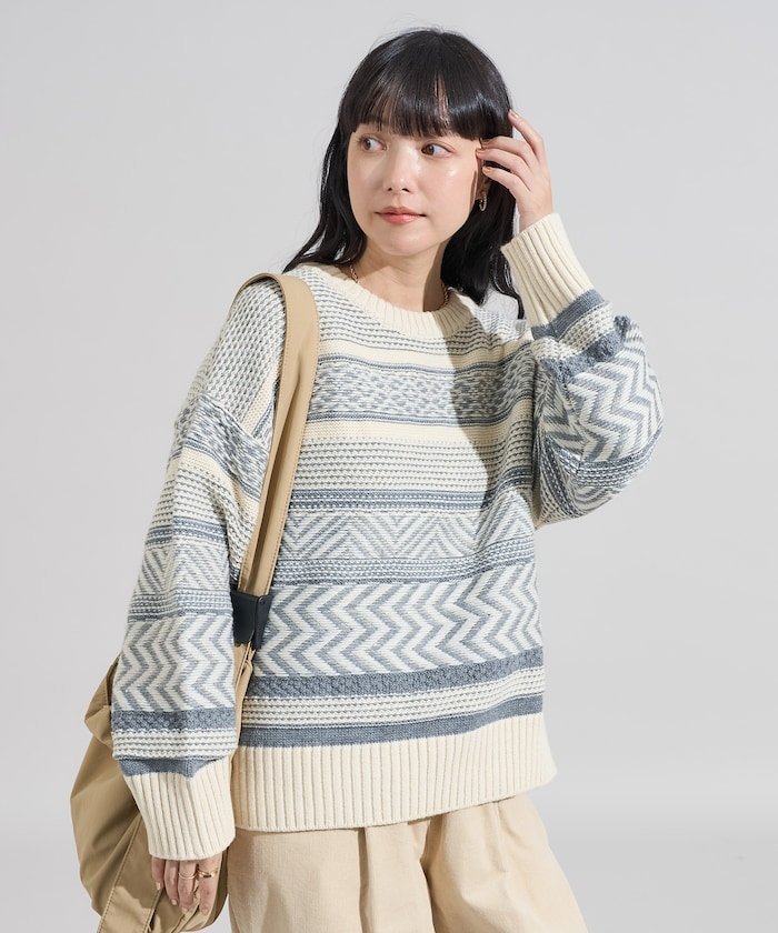 FREAK'S STORE｜裏 ジャガードニットプルオーバー 25AW | Rakuten