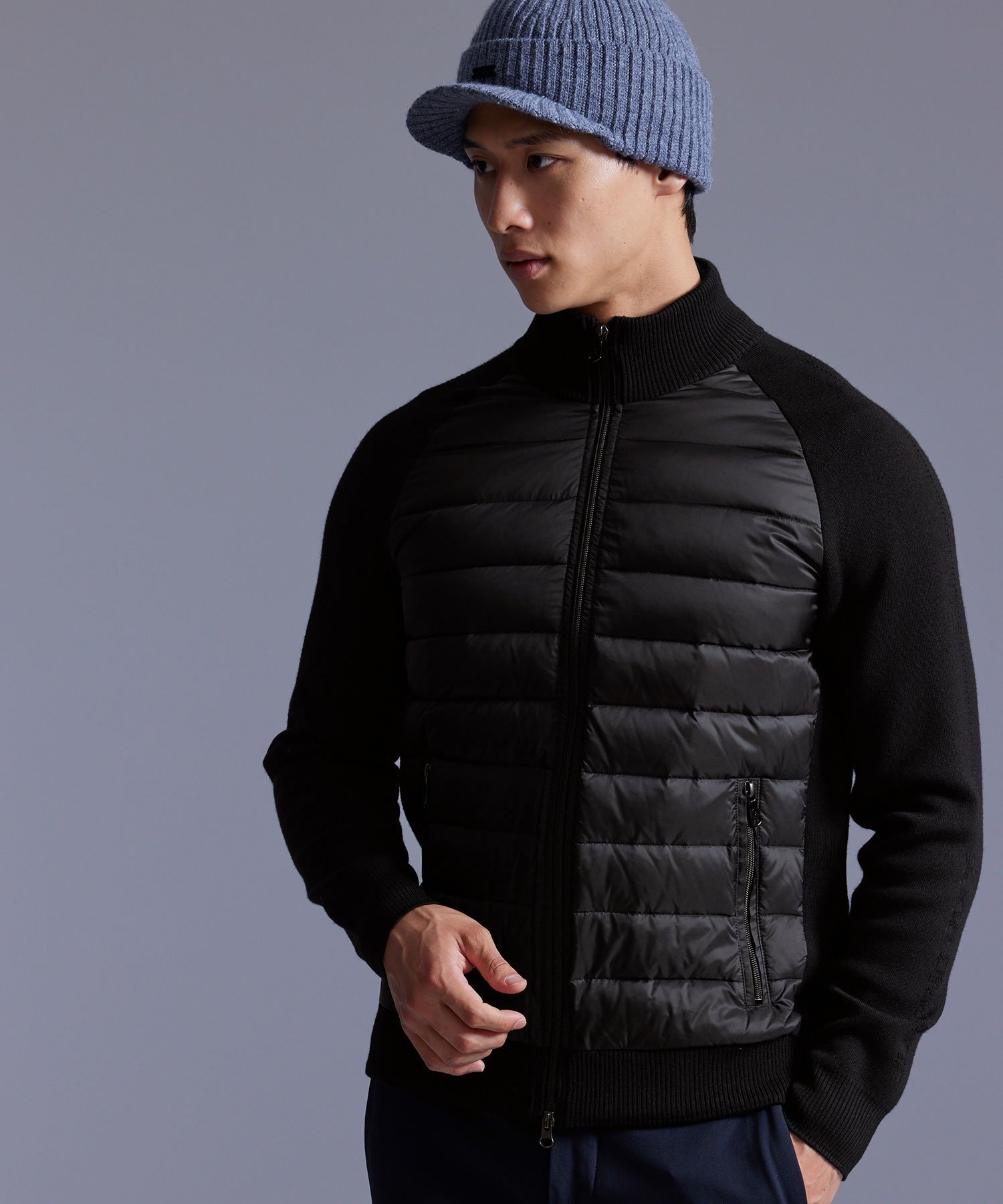 JUN&ROPE'｜【NOIR】ハイブリッドダウンジャケット | Rakuten Fashion