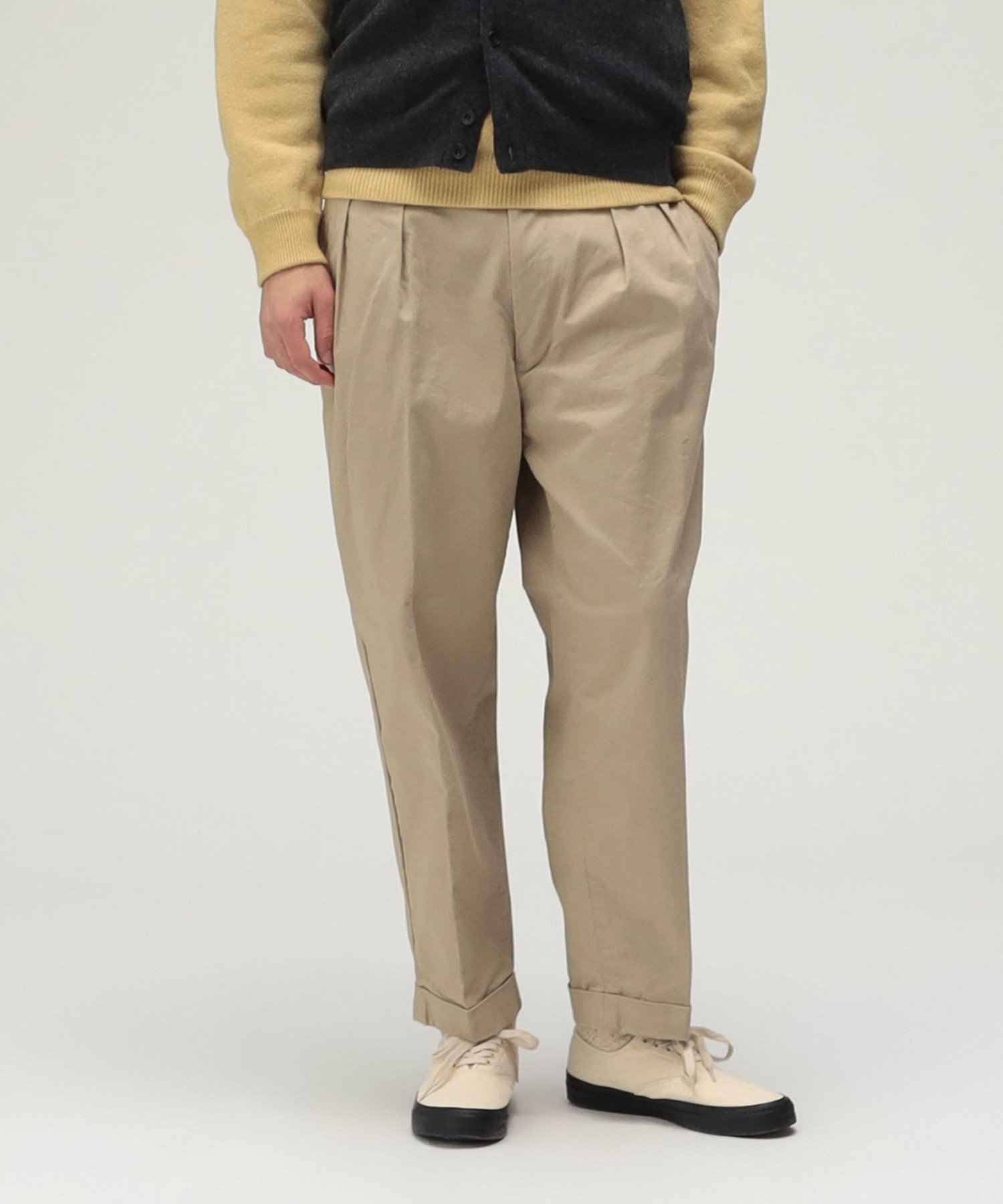 BEAMS MEN｜【百名品 定番 人気アイテム】BEAMS PLUS / 2プリーツチノ