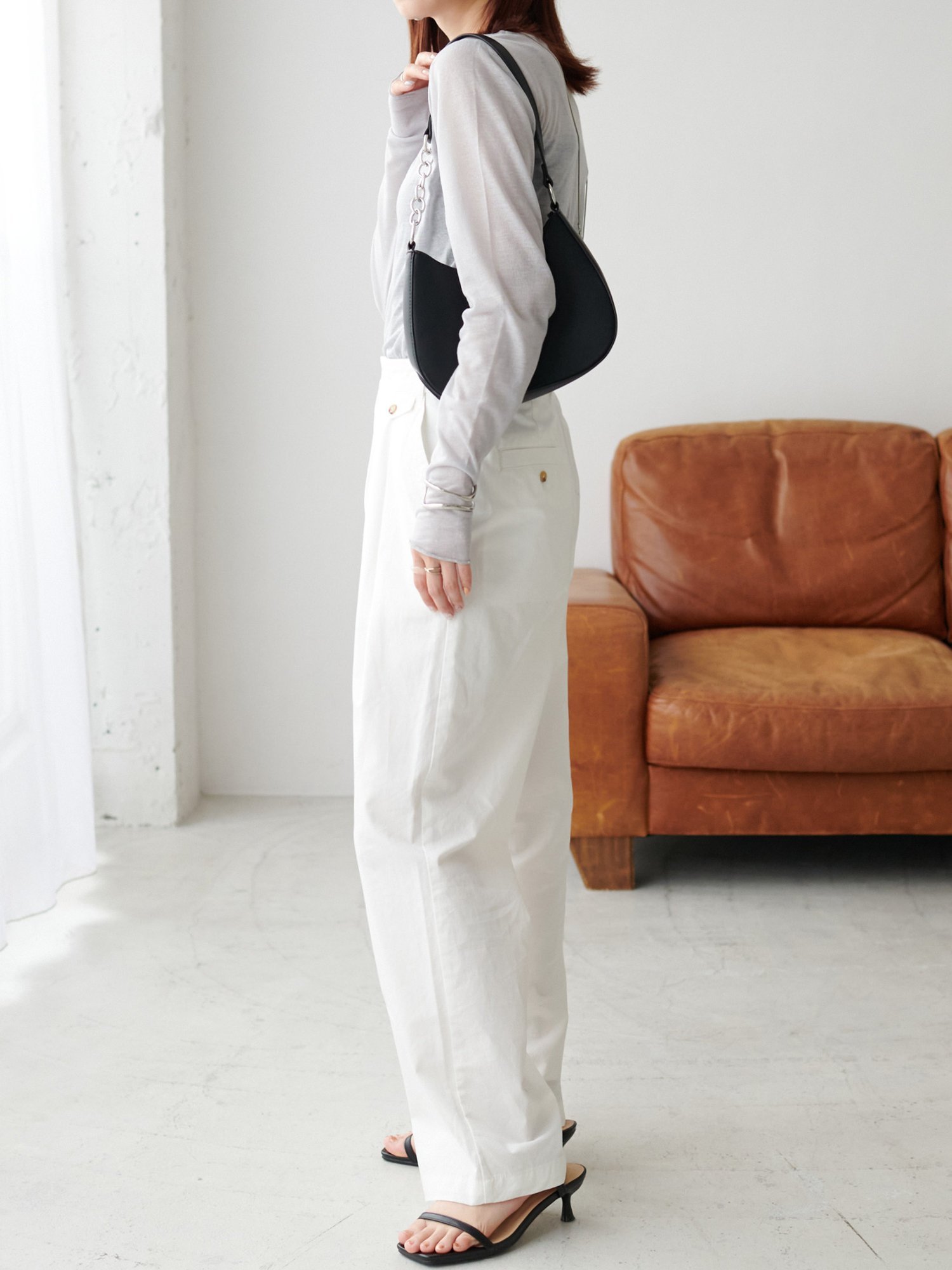 Discoat｜【WEB限定】シアーラメプリントロングスリーブTシャツ