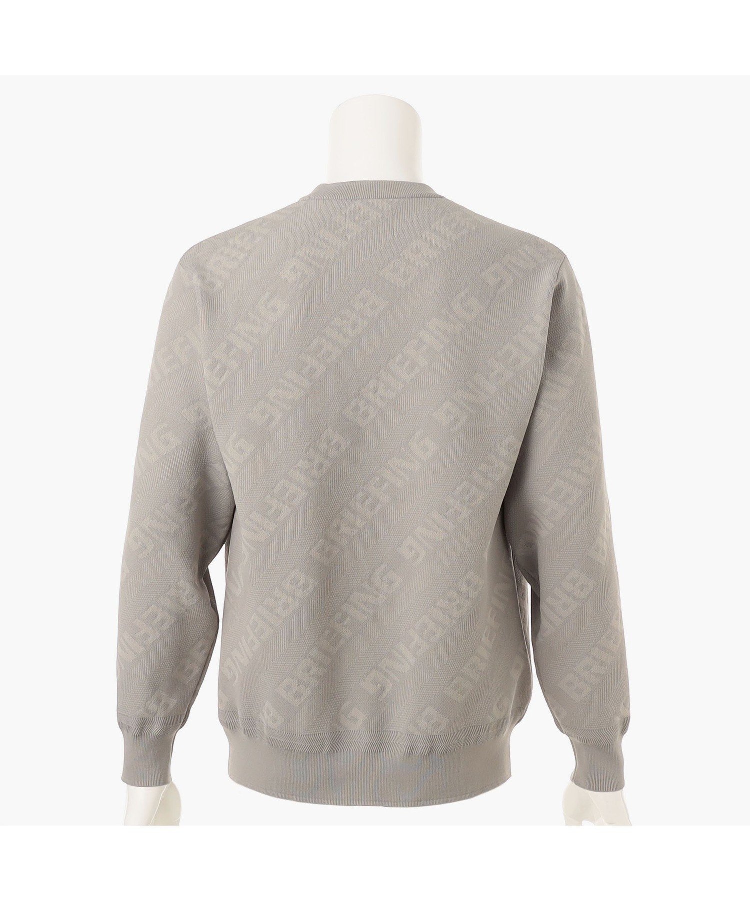 BRIEFING バイアスロゴ クルーネックニット SH MENS BIAS LOGO CREW