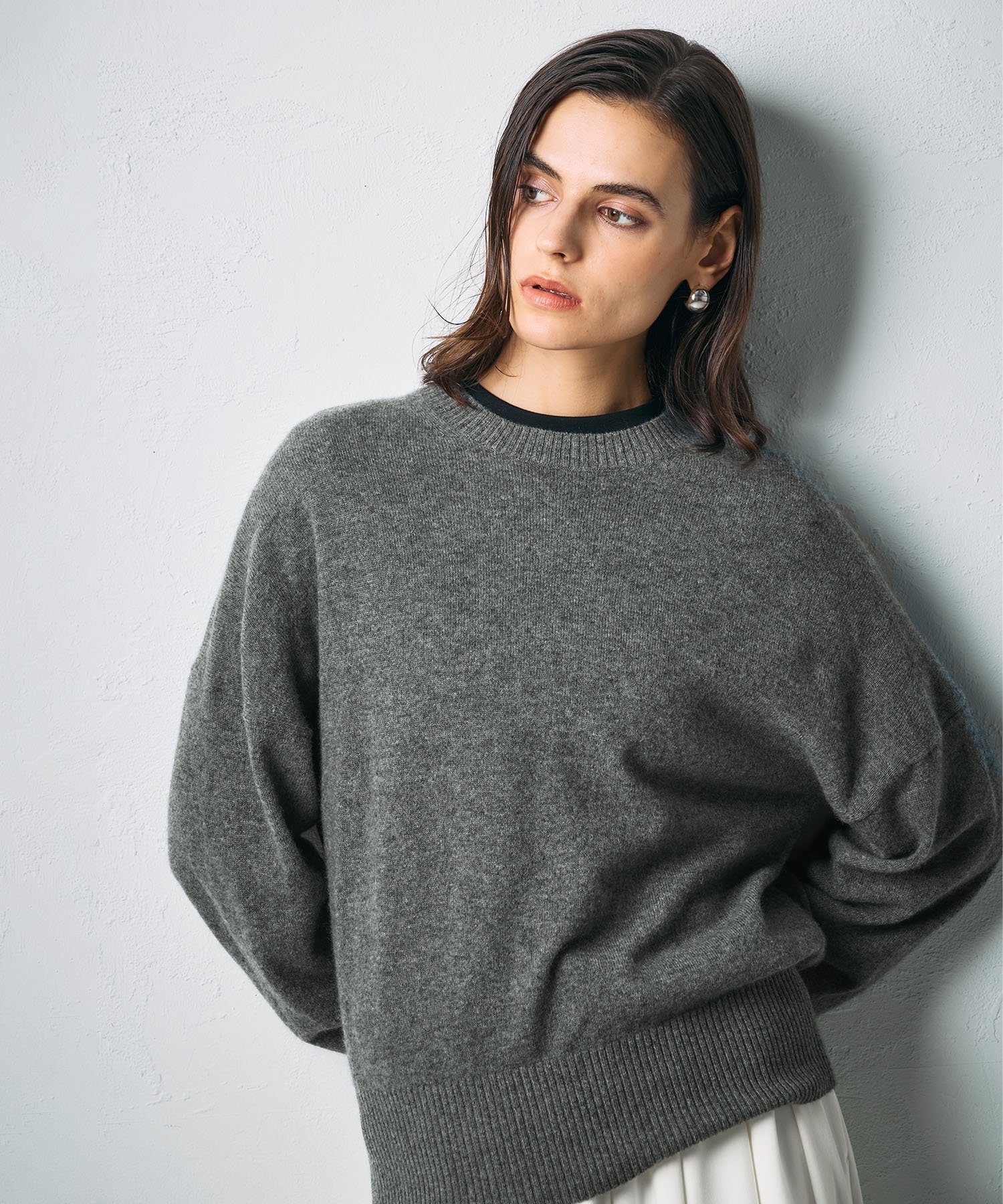 N.O.R.C｜【CASHMERE100%】カシミヤクルーネックニット | Rakuten