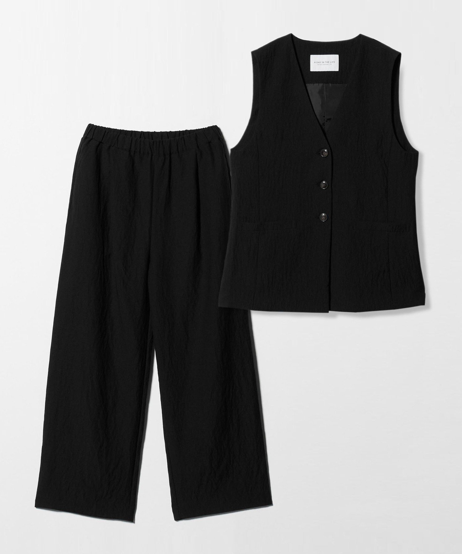 UNITED ARROWS LTD. OUTLET｜シボ ベスト+パンツ セットアップ <A DAY