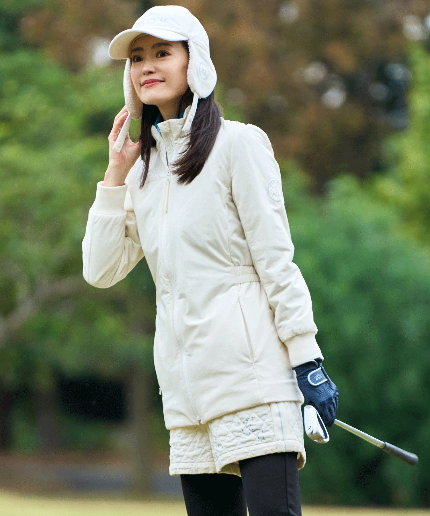 23区GOLF｜【WOMEN】ミドル丈 中綿ブルゾン | Rakuten Fashion(楽天