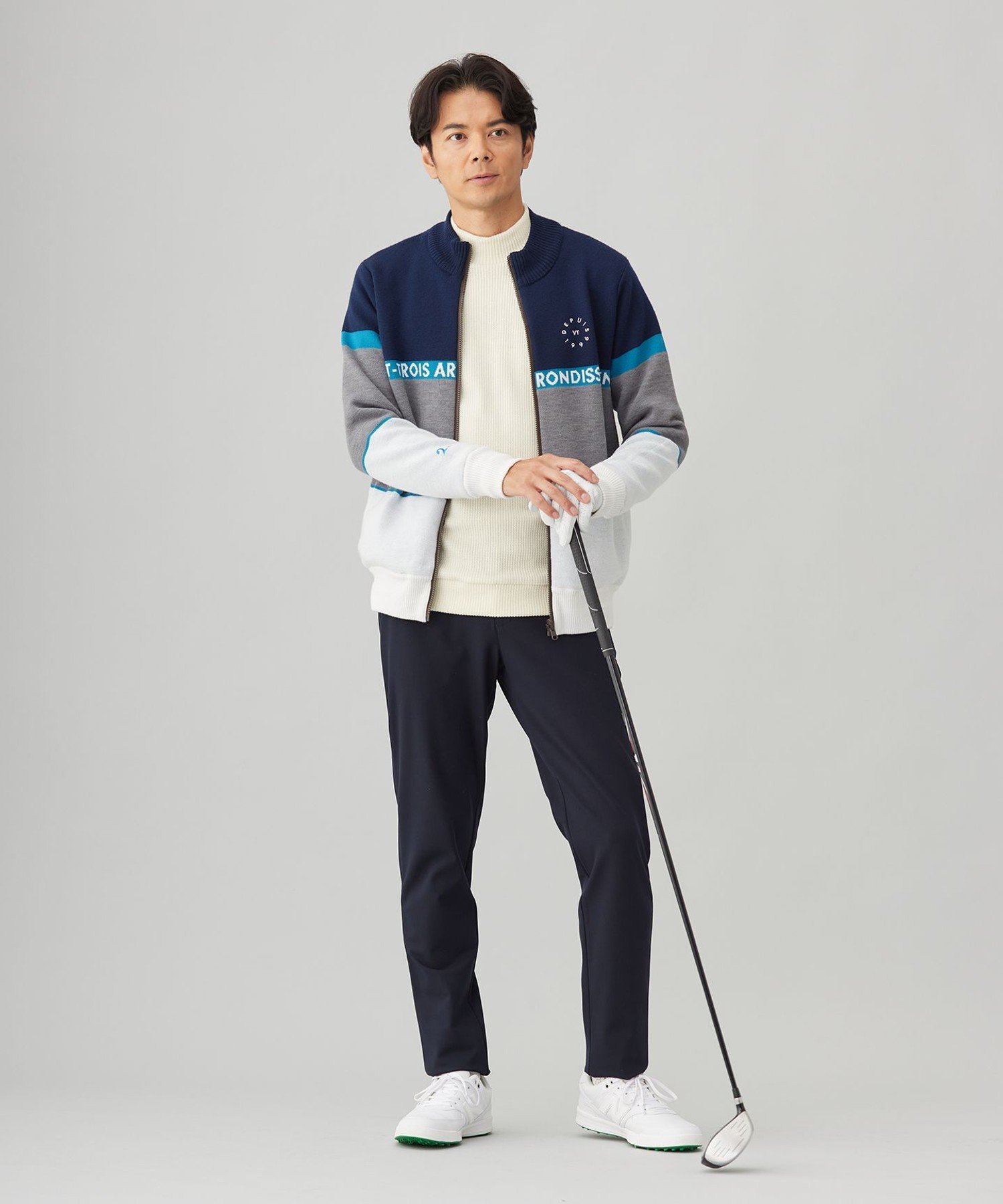 23区GOLF｜【MEN】リバーシブルニットブルゾン | Rakuten Fashion(楽天