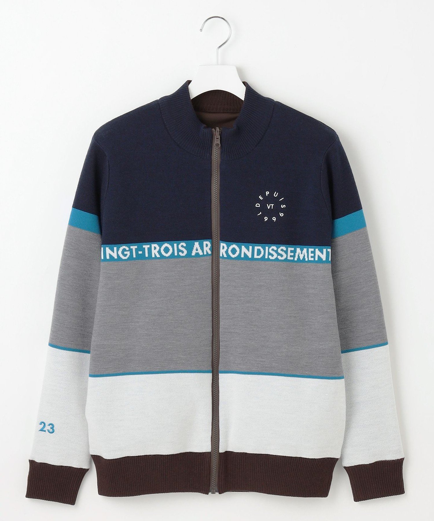 23区GOLF｜【MEN】リバーシブルニットブルゾン | Rakuten Fashion(楽天