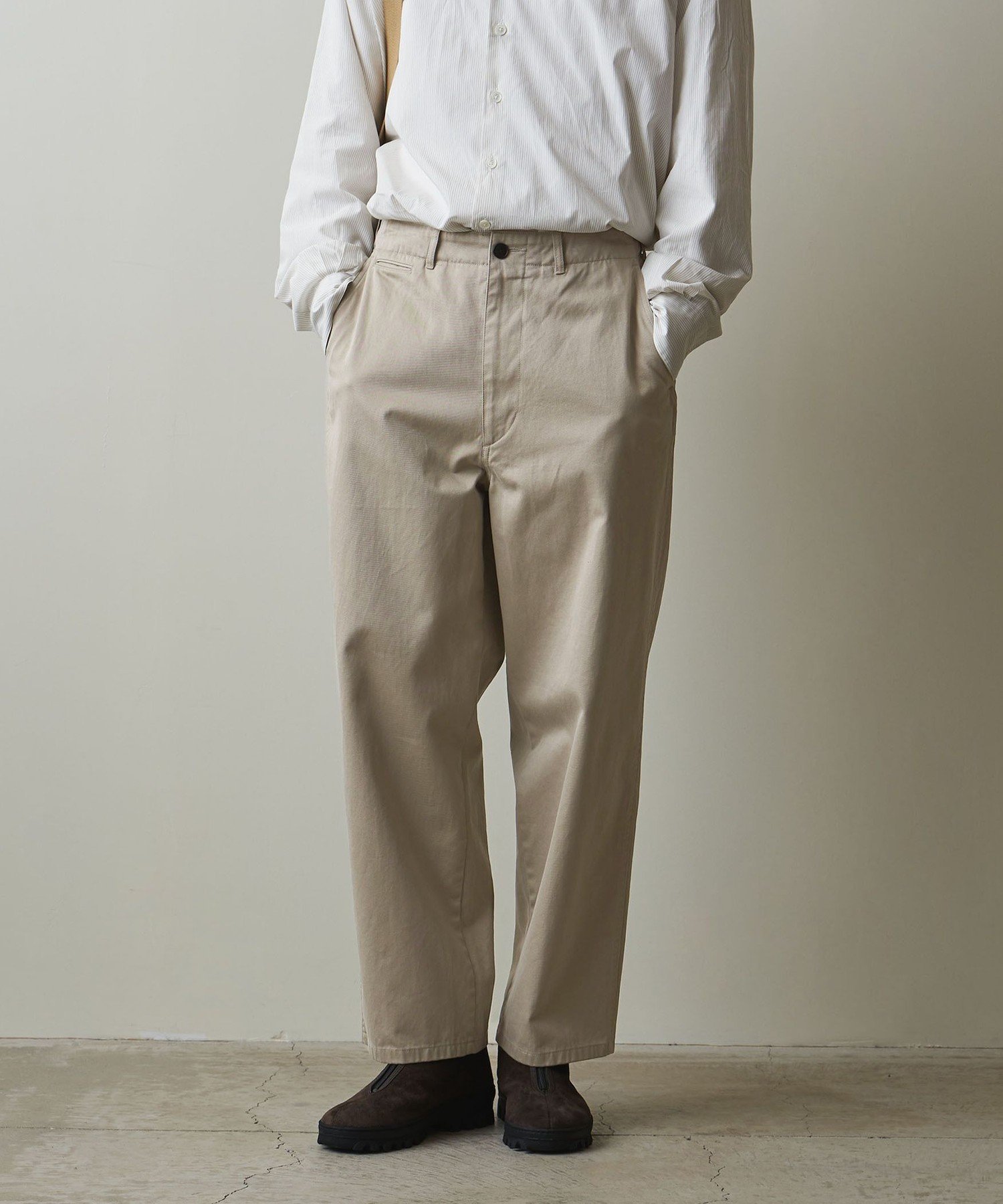 Steven Alan＞ 12oz デニム アーミー ノープリーツ