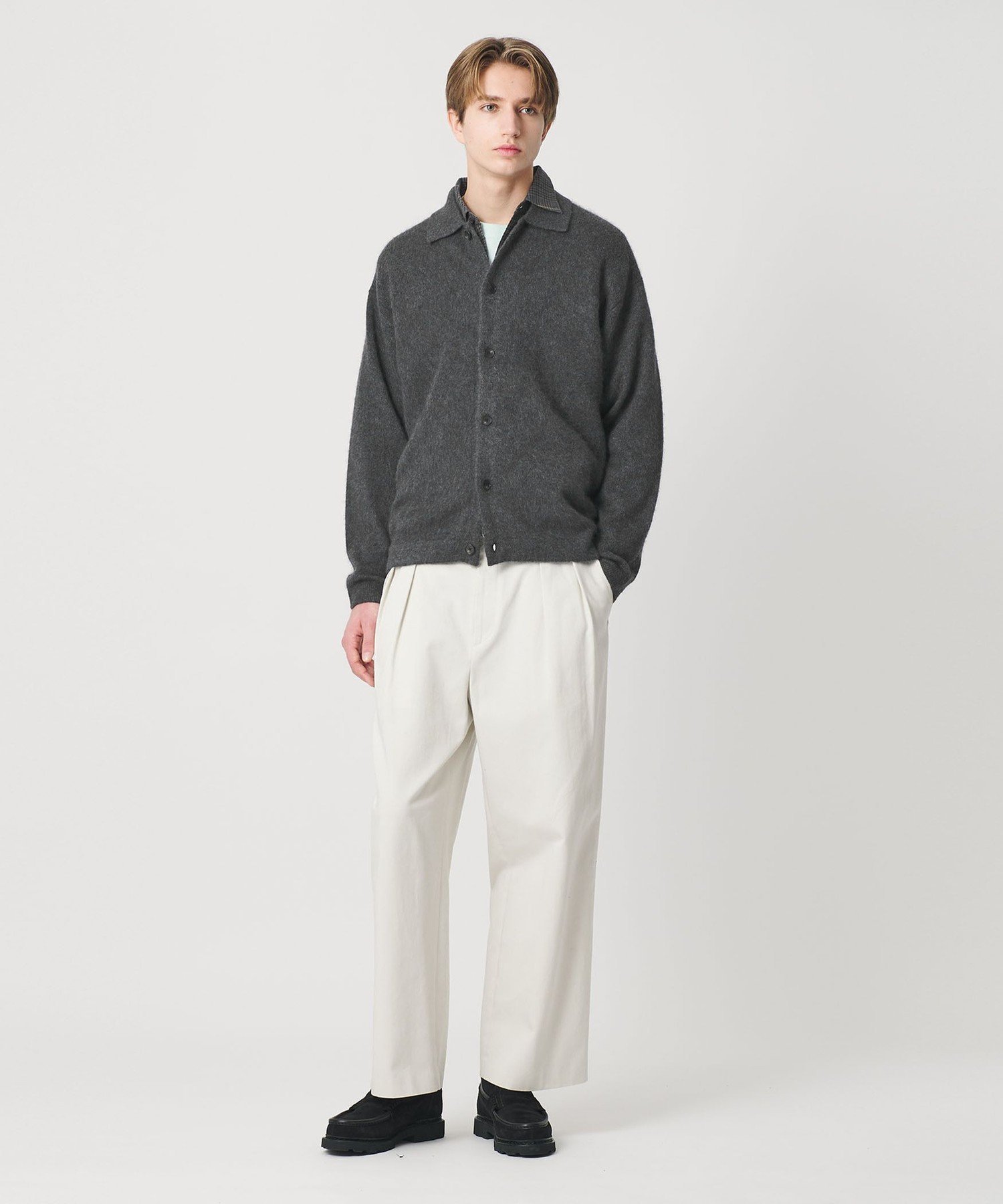 BEAUTY&YOUTH UNITED ARROWS｜ブラッシュド ヤク ニット ジャケット