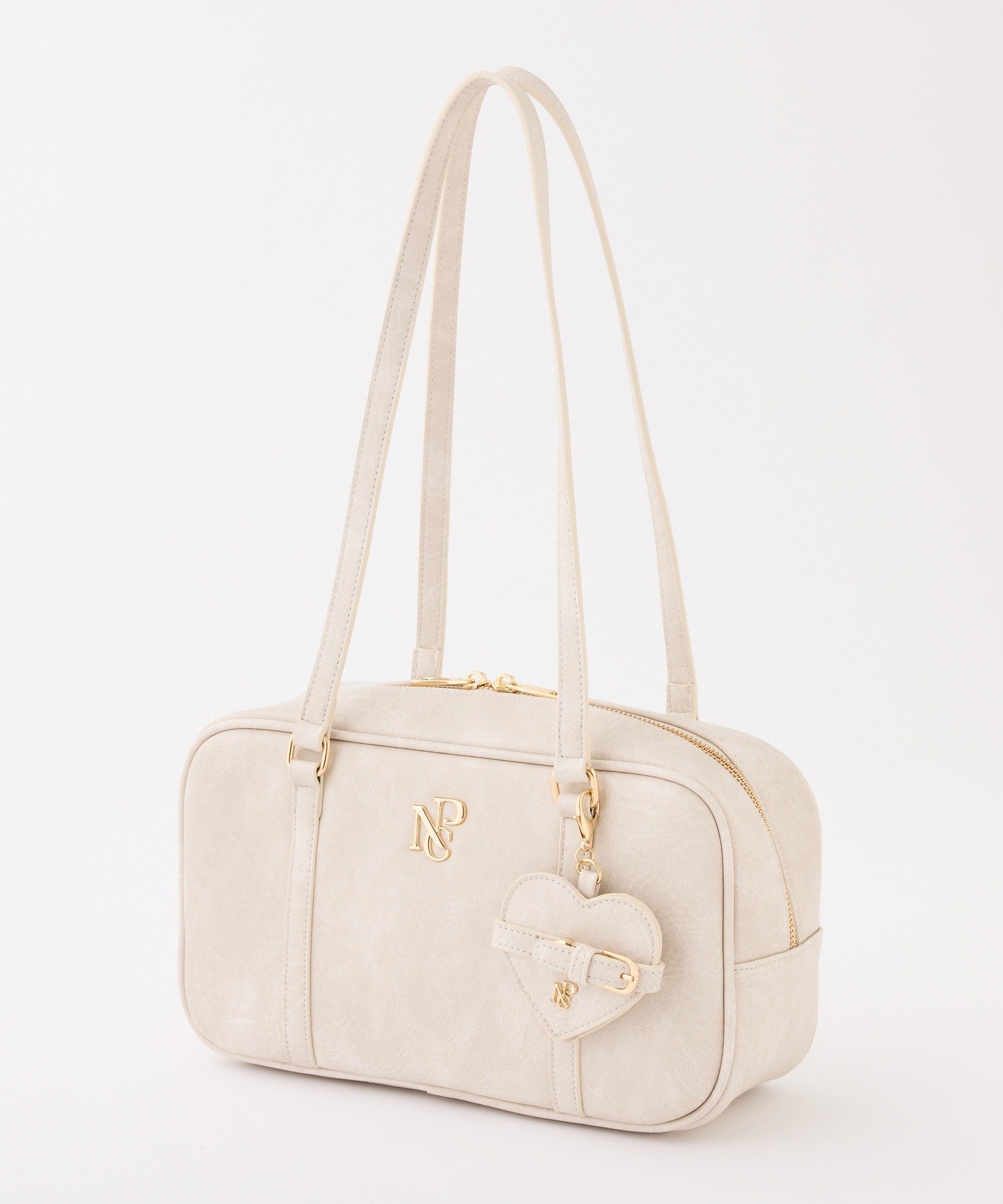 one after another NICE CLAUP｜ハートミラー付きスクエアボストン