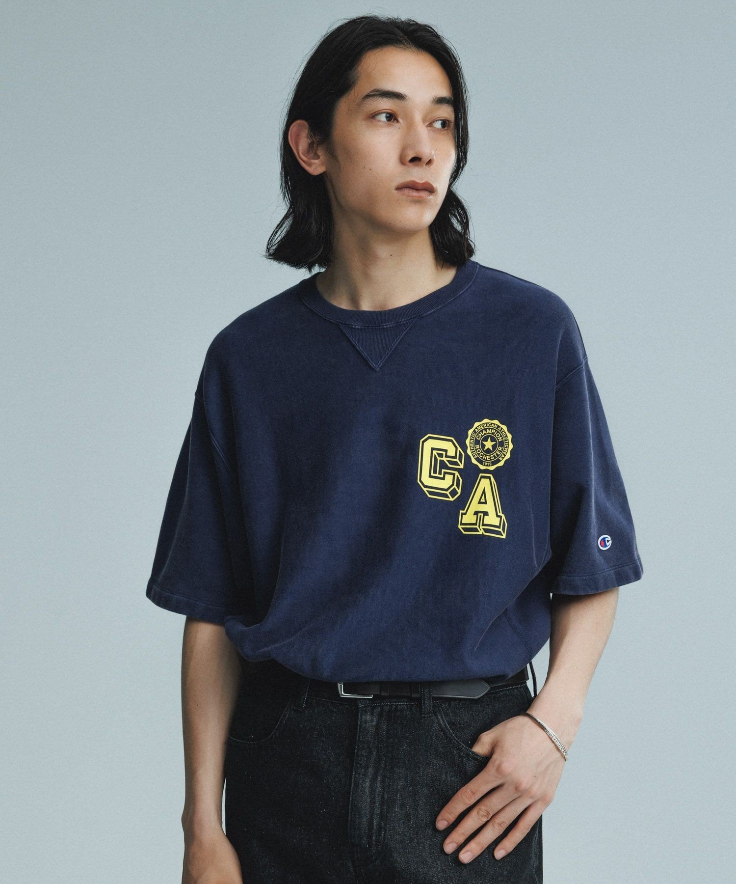 ADAM ET ROPE'｜《別注》【Champion】REVERSE WEAVE SHORT SLEEVE