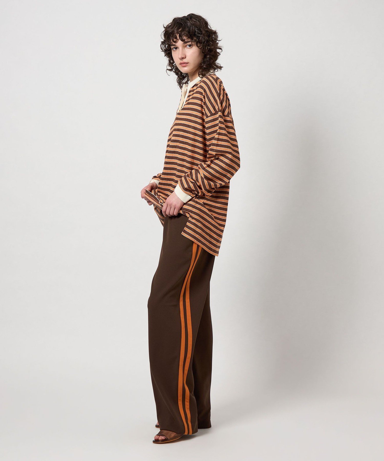 25AW 最新6 ROKU コットン ボーダー ラガー トップス シャツ ポロ BEAUTY&YOUTH UNITED ARROWS｜<6(ROKU)>コットン ボーダー ラガー