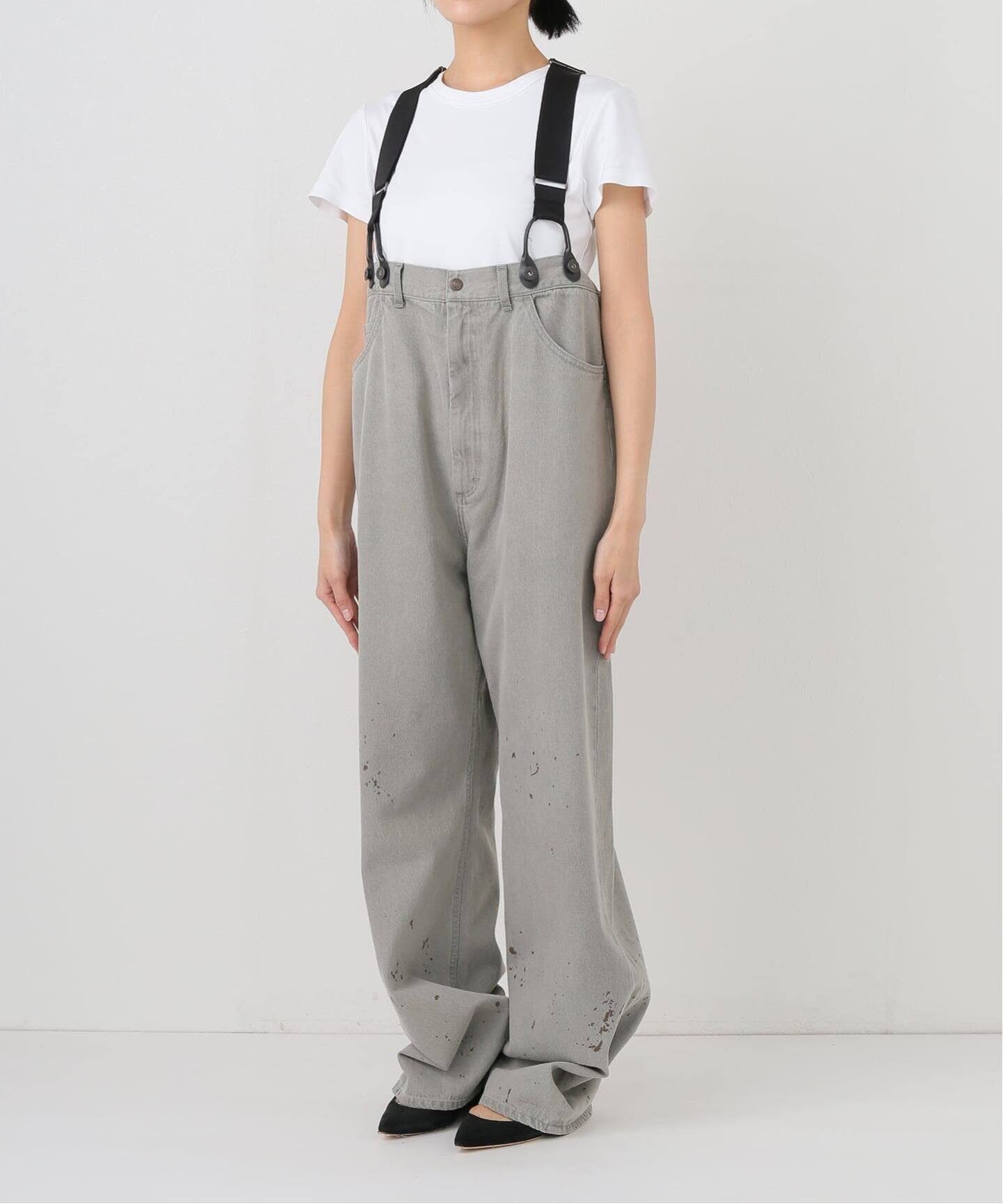 FRAMeWORK｜PAYDAY /ペイデイ サスペンダー付きペイント加工デニム