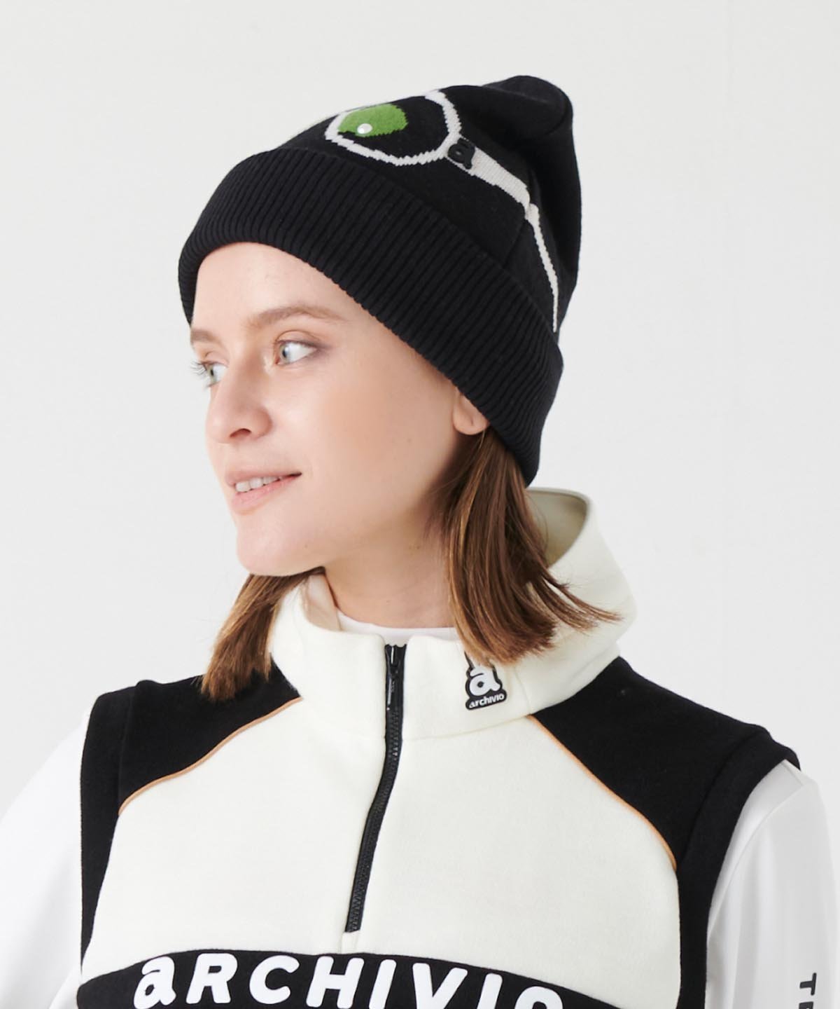 archivio｜メガネデザインニットキャップ | Rakuten Fashion(楽天