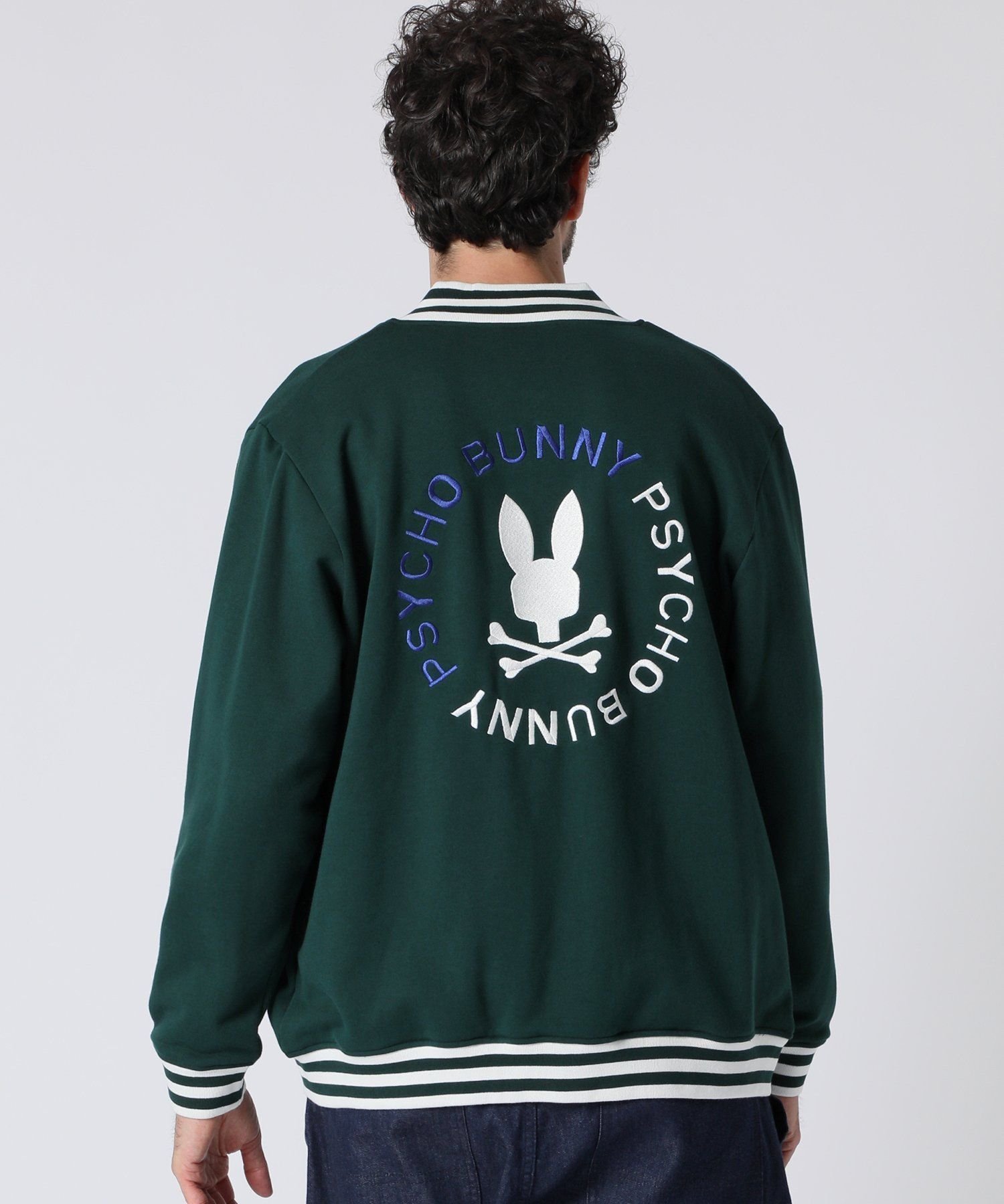 Psycho Bunny｜サークルロゴ スウェット バーシティジャケット