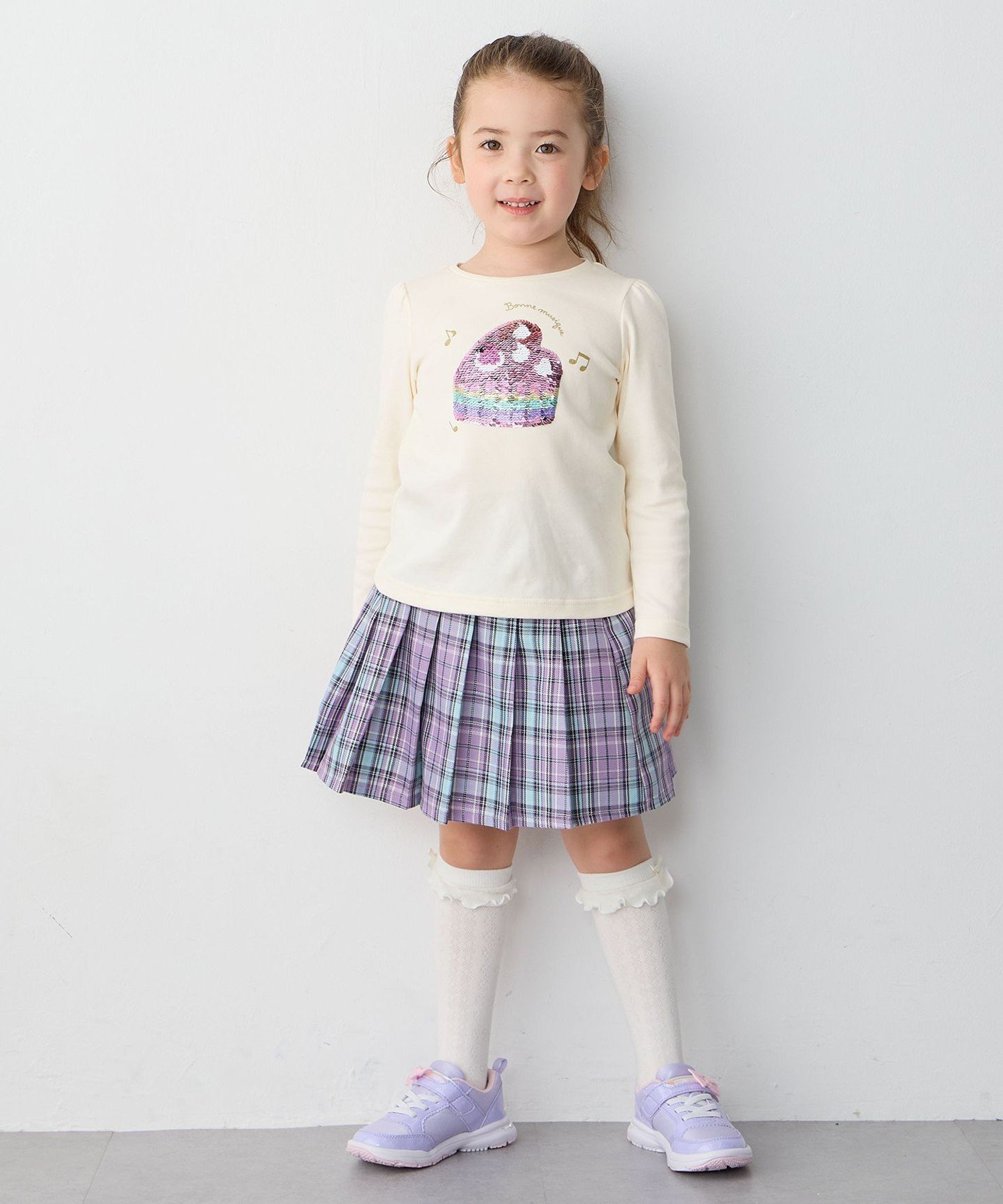 ANY｜ラメチェックプリーツスカパン | Rakuten Fashion(楽天