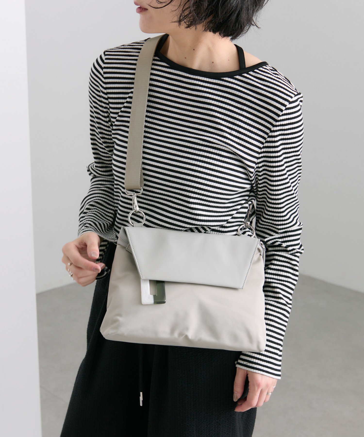 楽天市場】ear papillonner バッグ（カラーグレー）（レディースバッグ