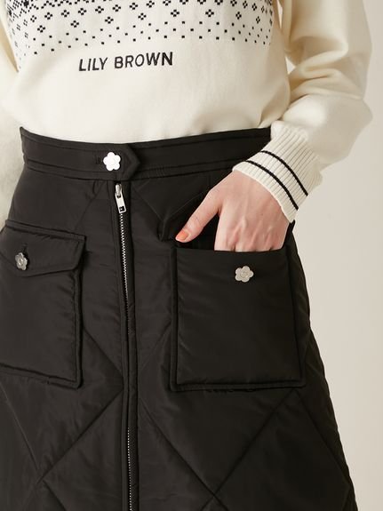 LILY BROWN｜【LILY BROWN×MARY QUANT】デイジー釦キルトダウンミニ